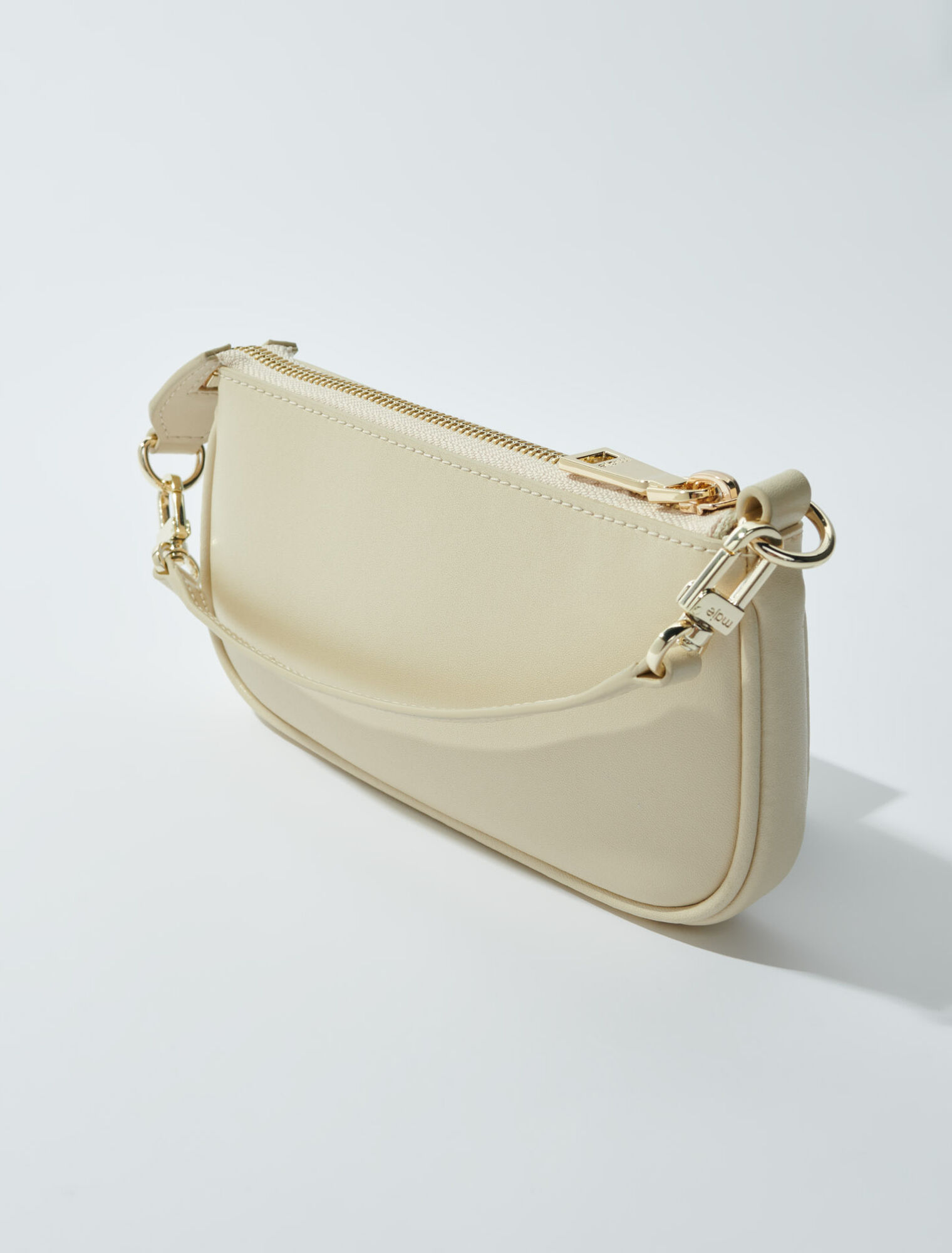 Small leather clutch bag