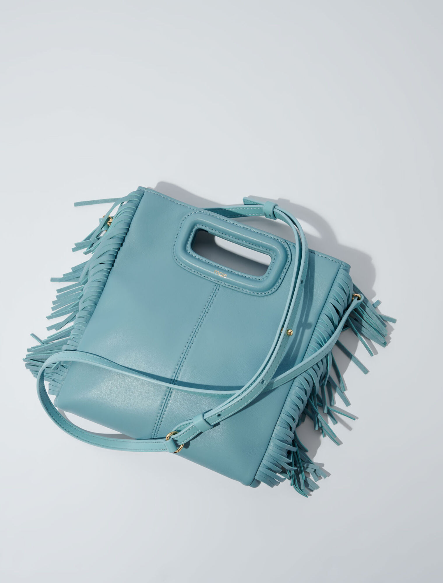Sac M en cuir à franges