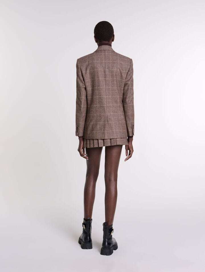 Veste de tailleur à carreaux