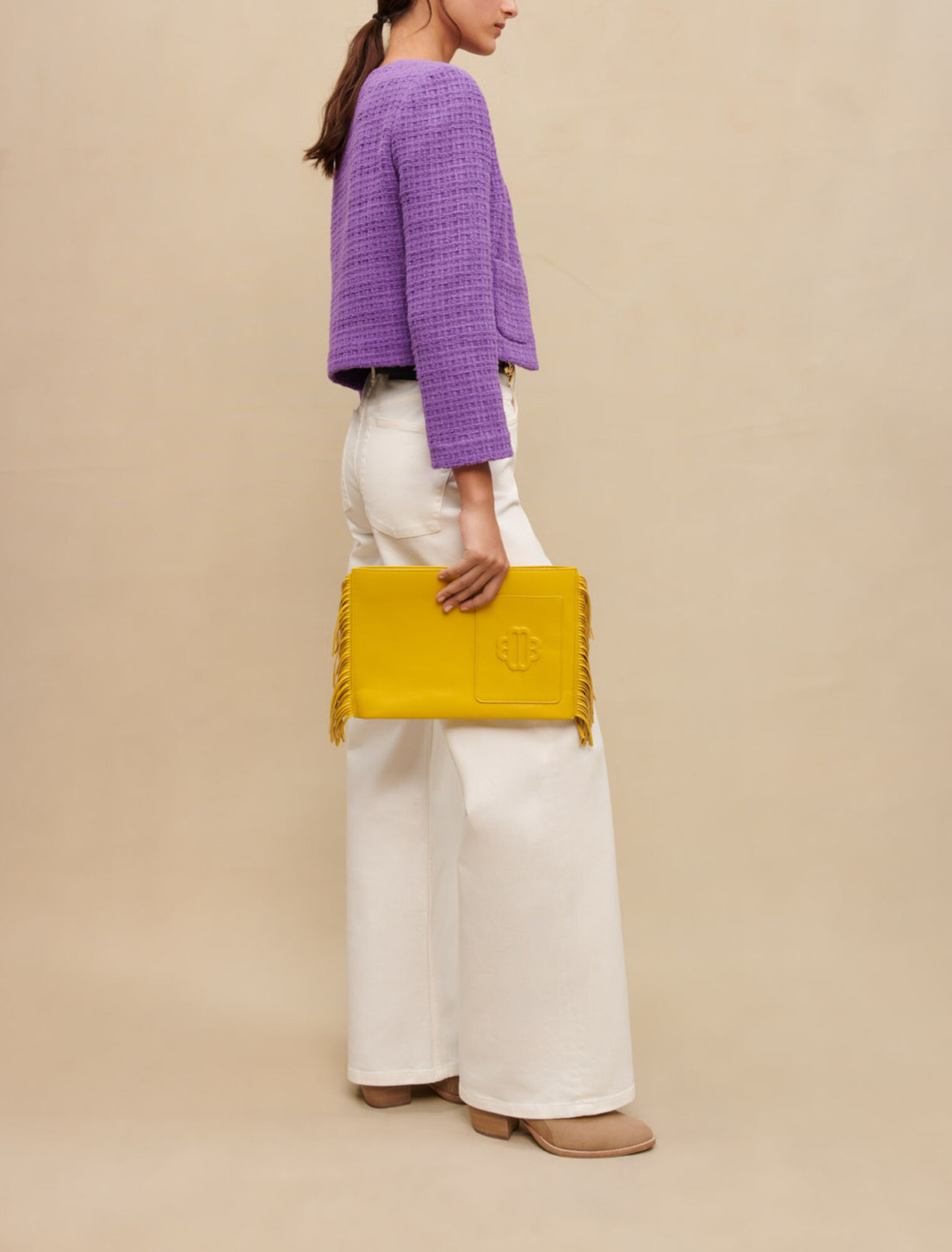 Veste courte en tweed