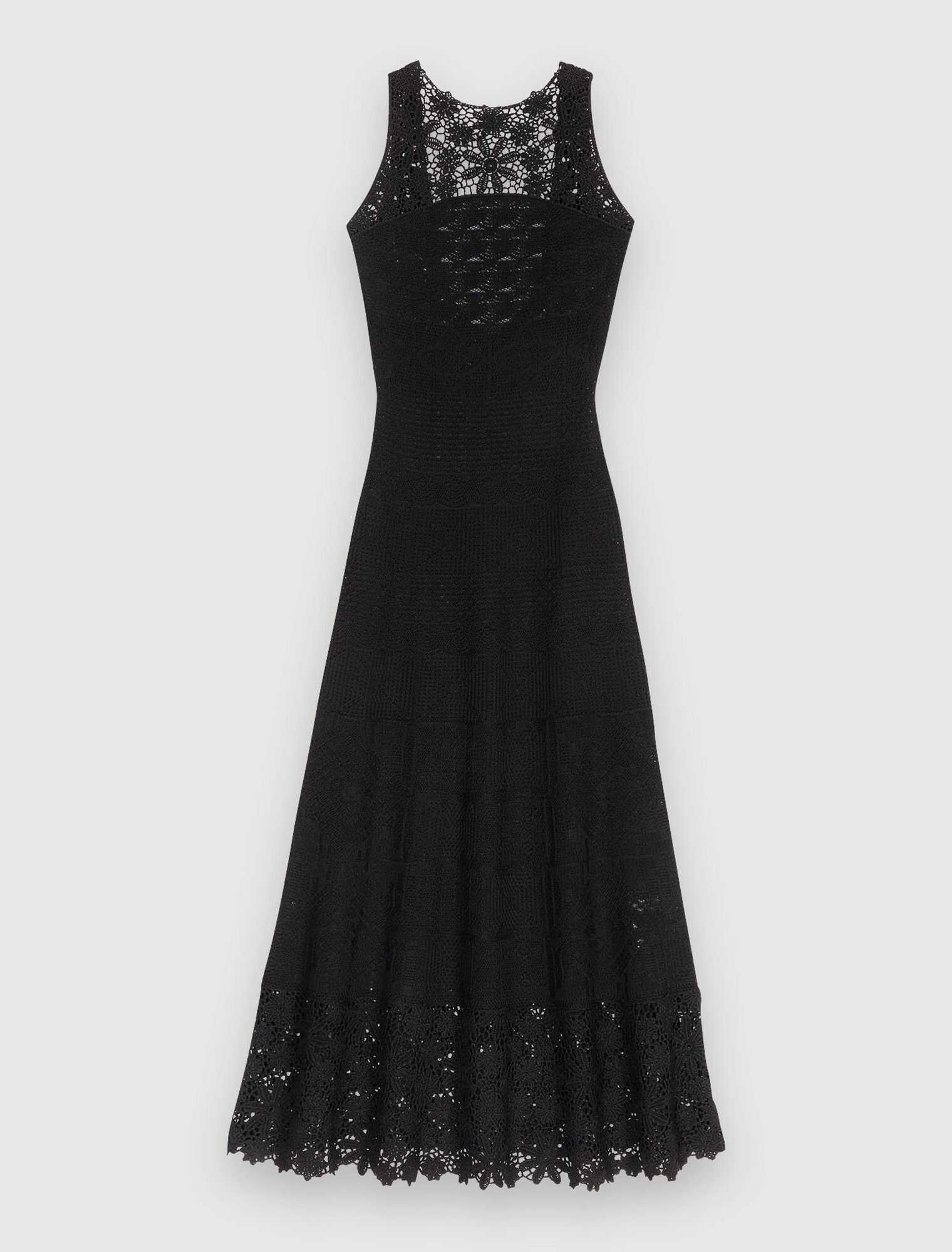 Robe longue en crochet