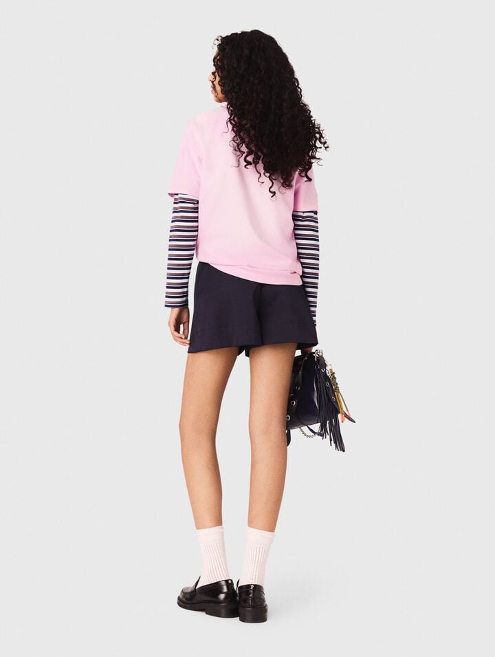 Tee shirt avec imprim&eacute; marin