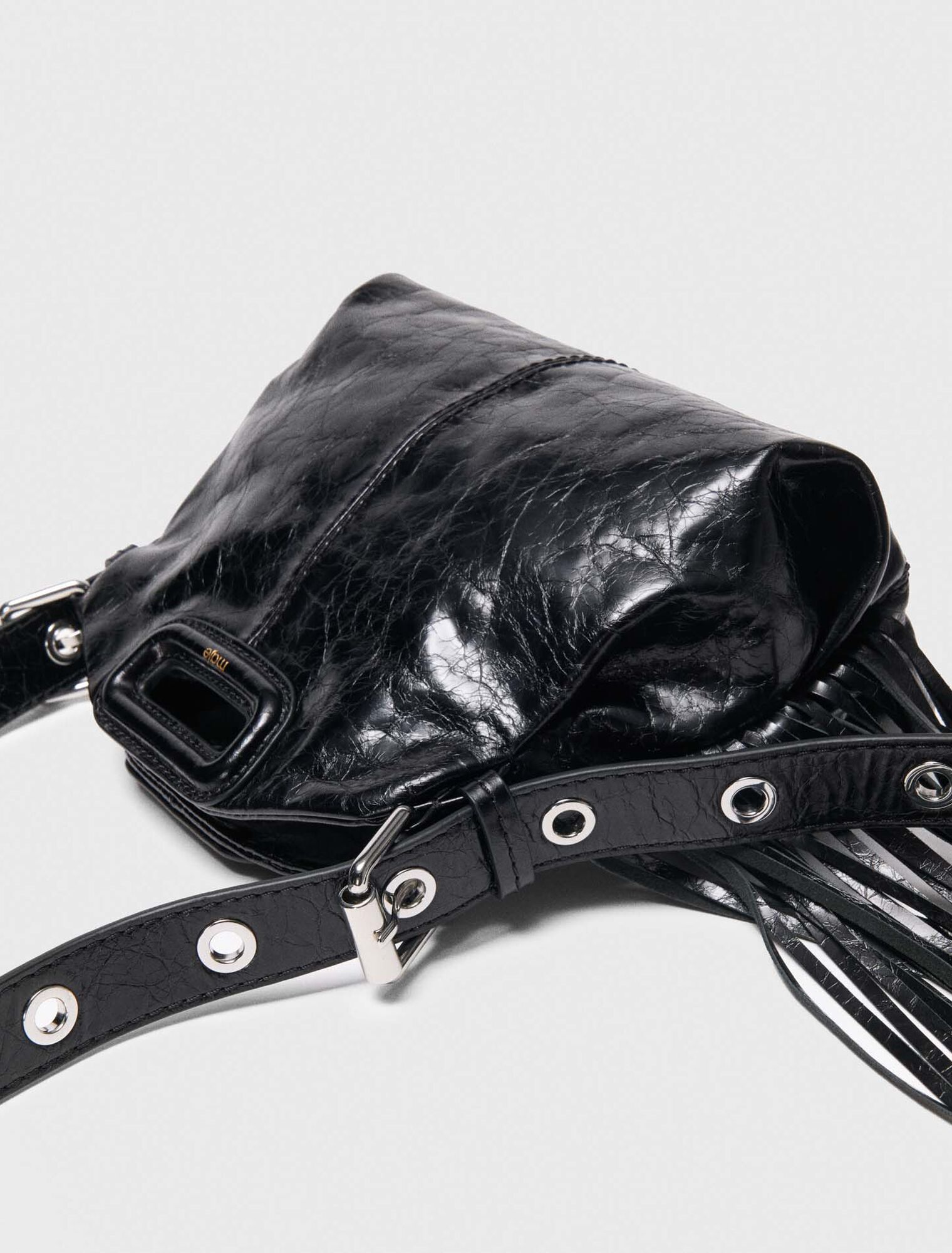 Sac Miss M mini en cuir craquel&eacute;