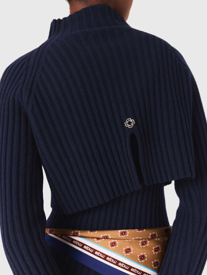 Robe en maille avec pull amovible
