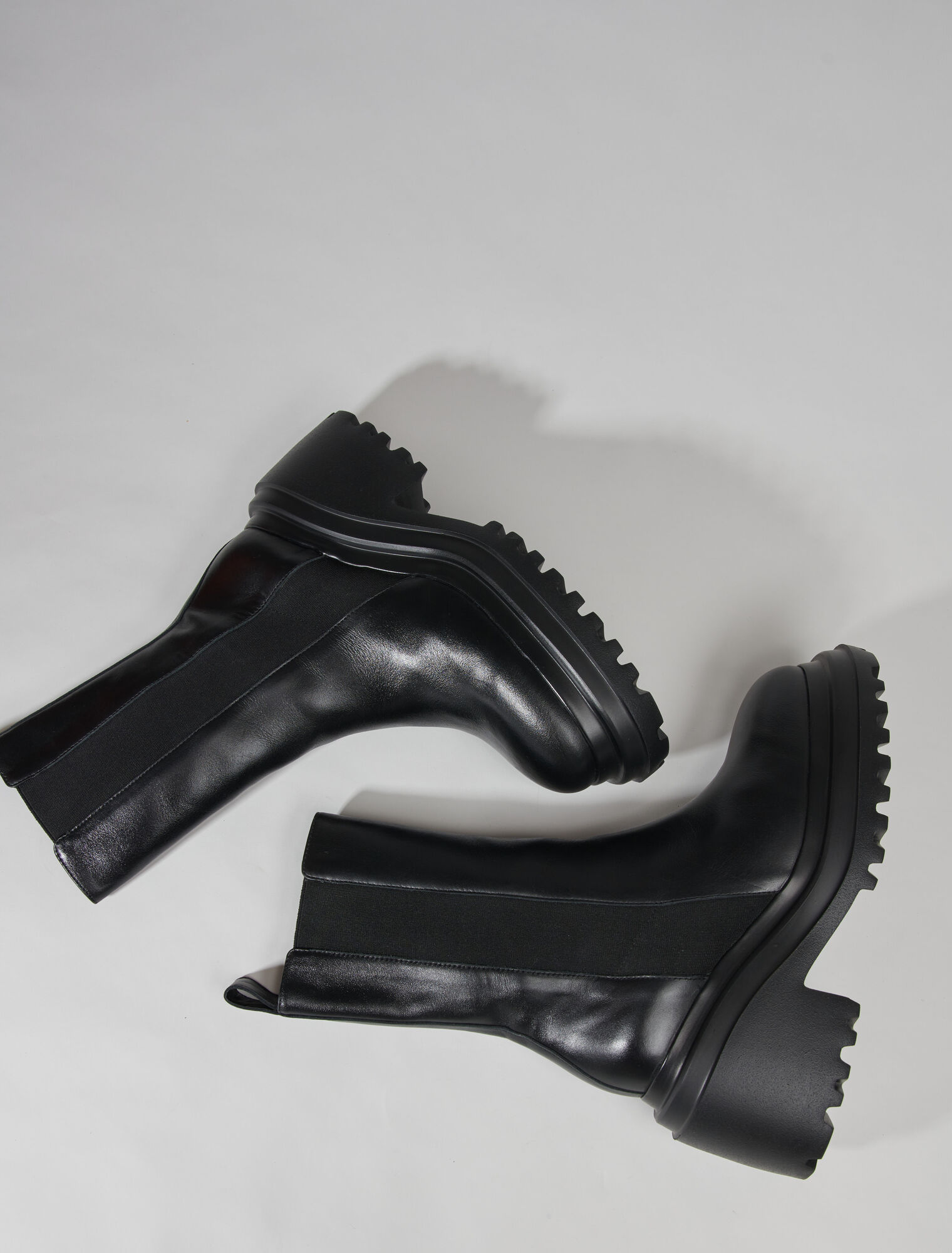 Leather ankle boots