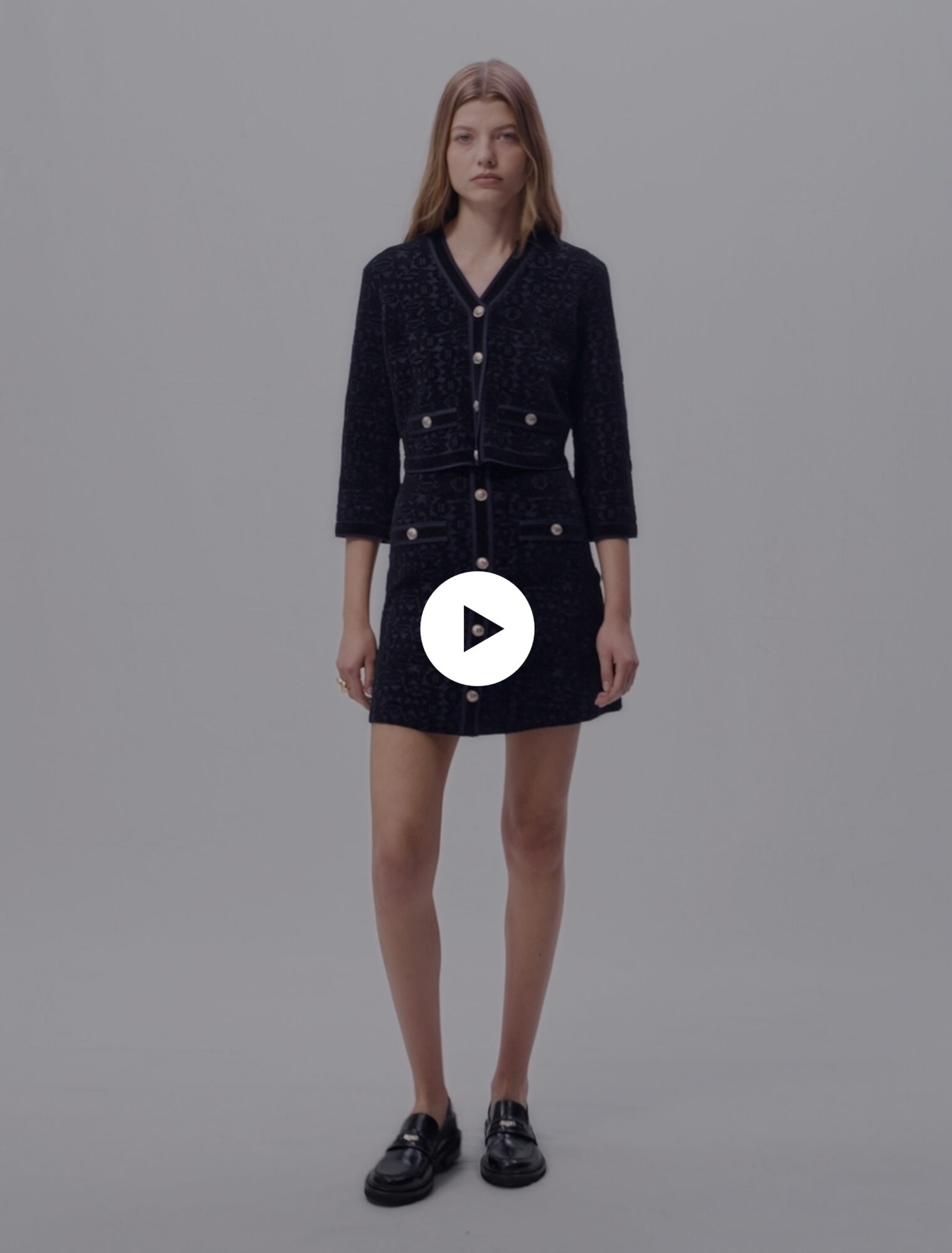 Robe 2-en-1 en maille velours