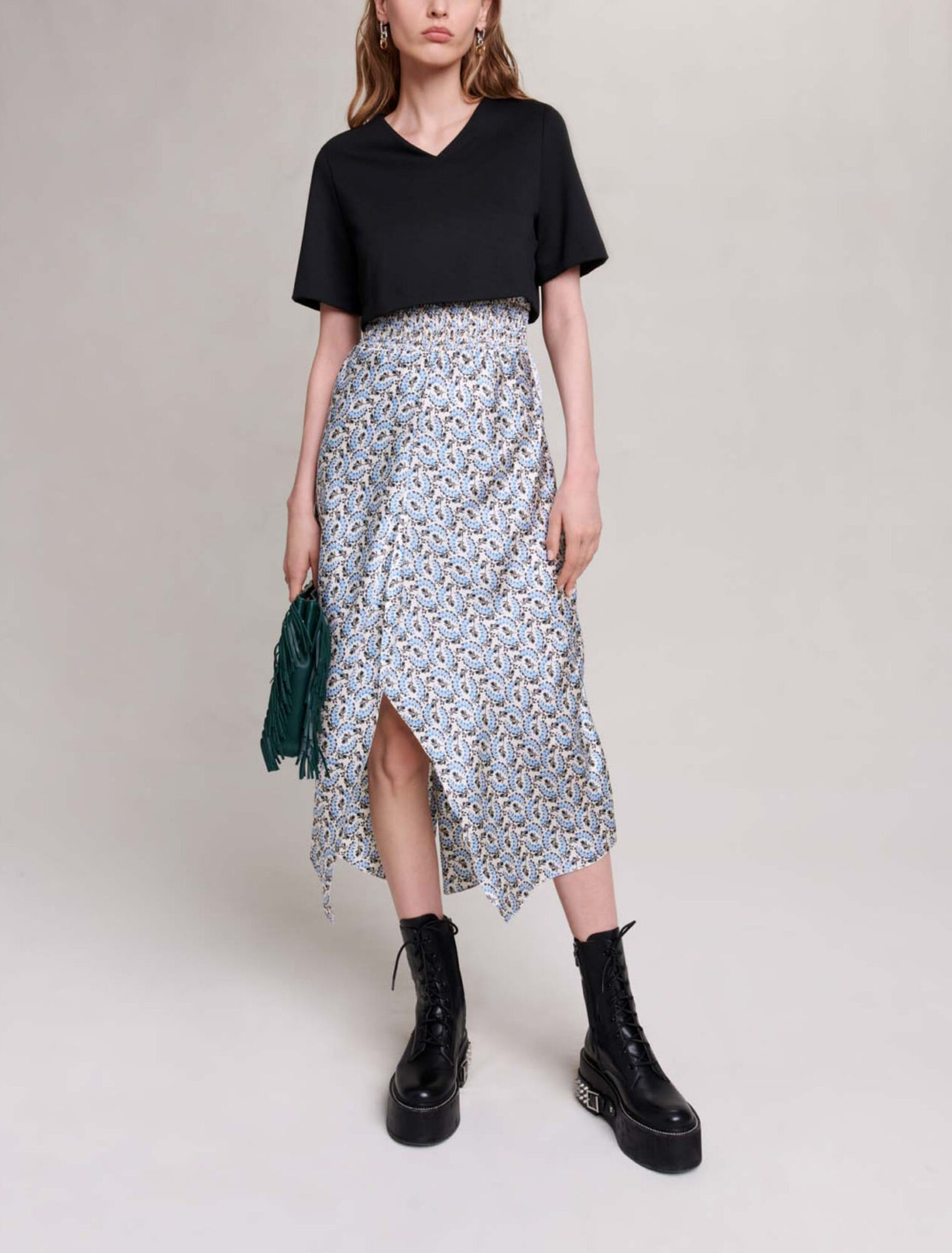 Robe 2-en-1 fleurie