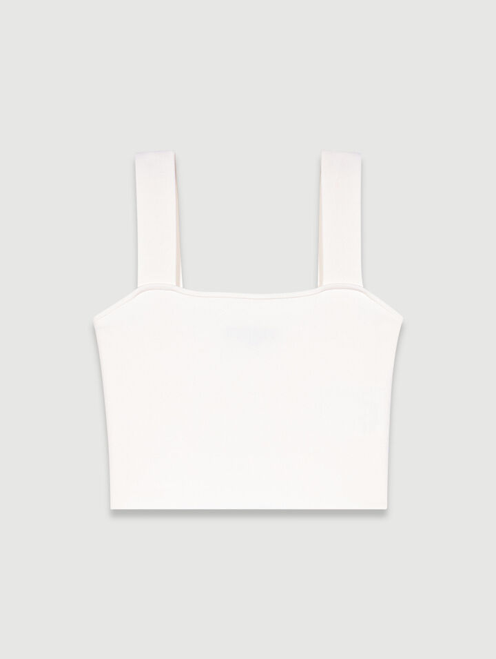 Knit crop top