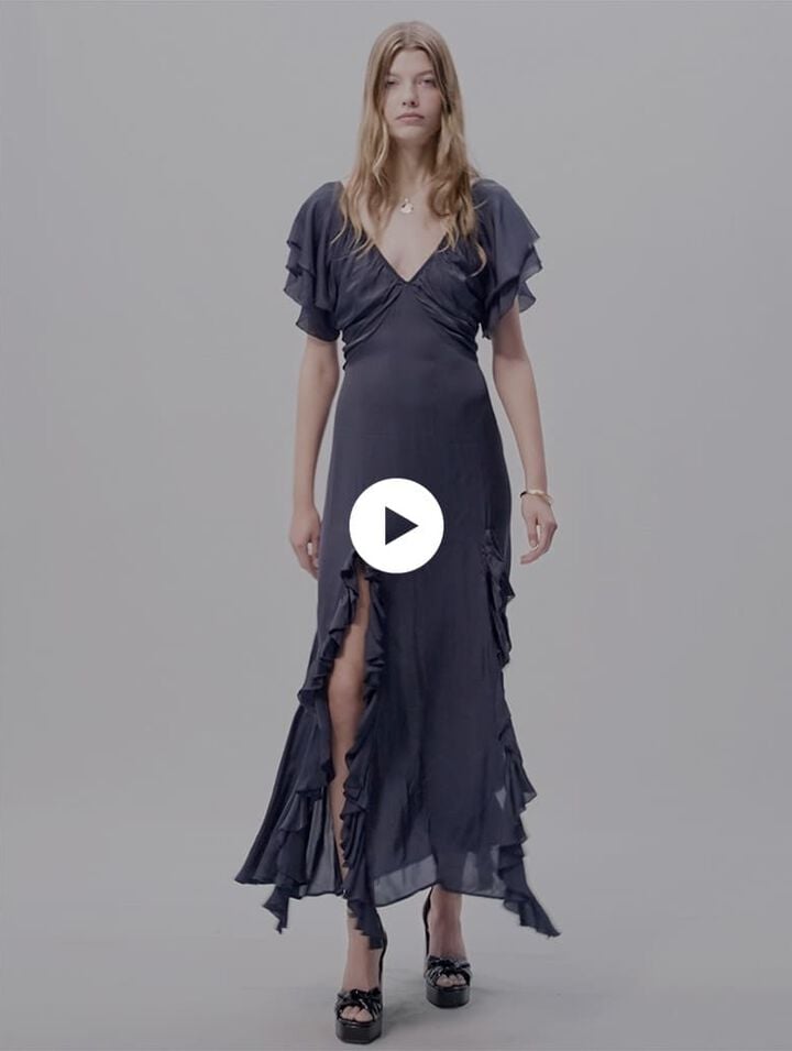 Robe longue dos ouvert