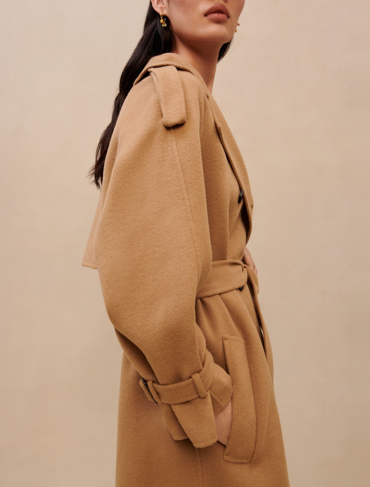 Camel wool coat