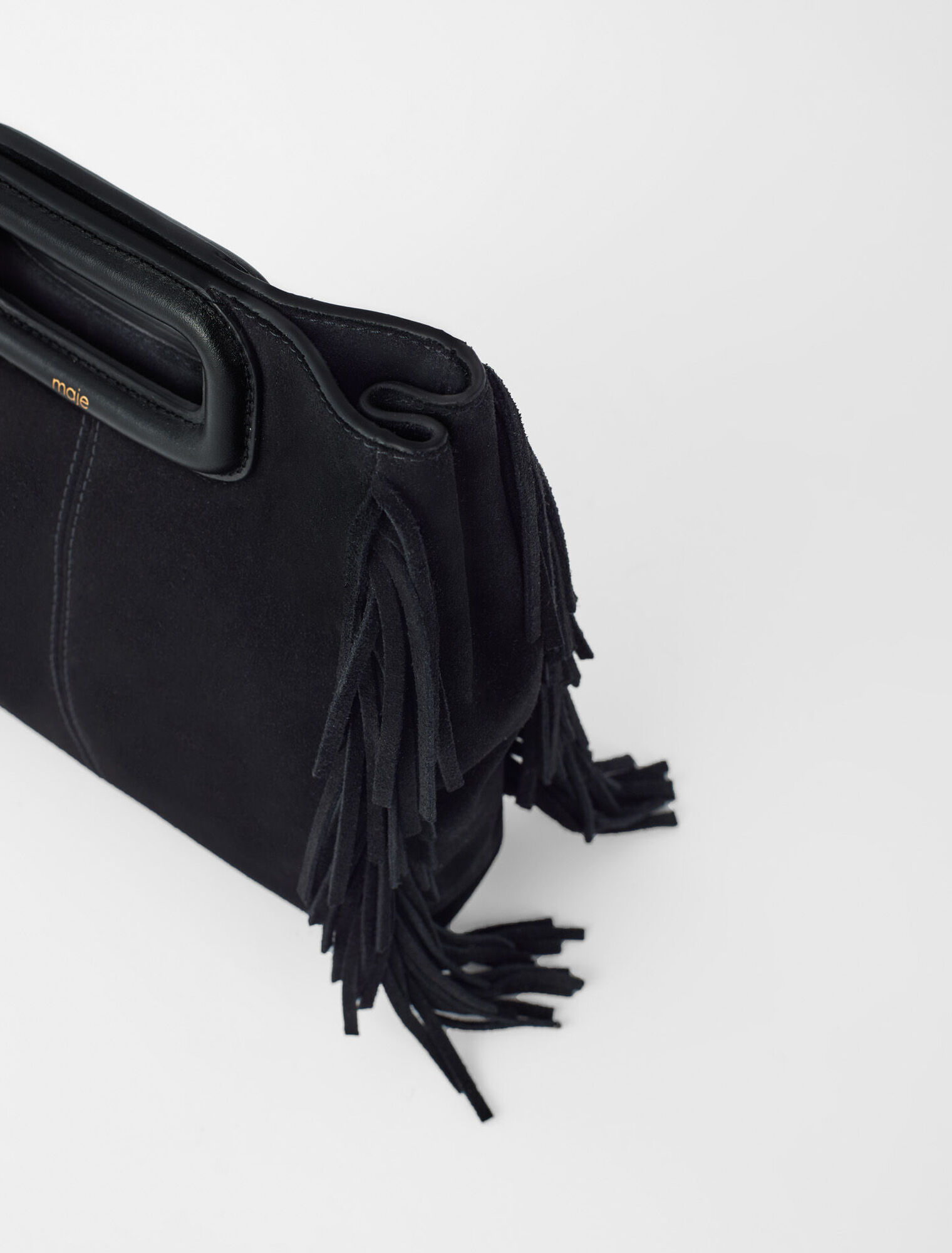 Sac M en cuir suède