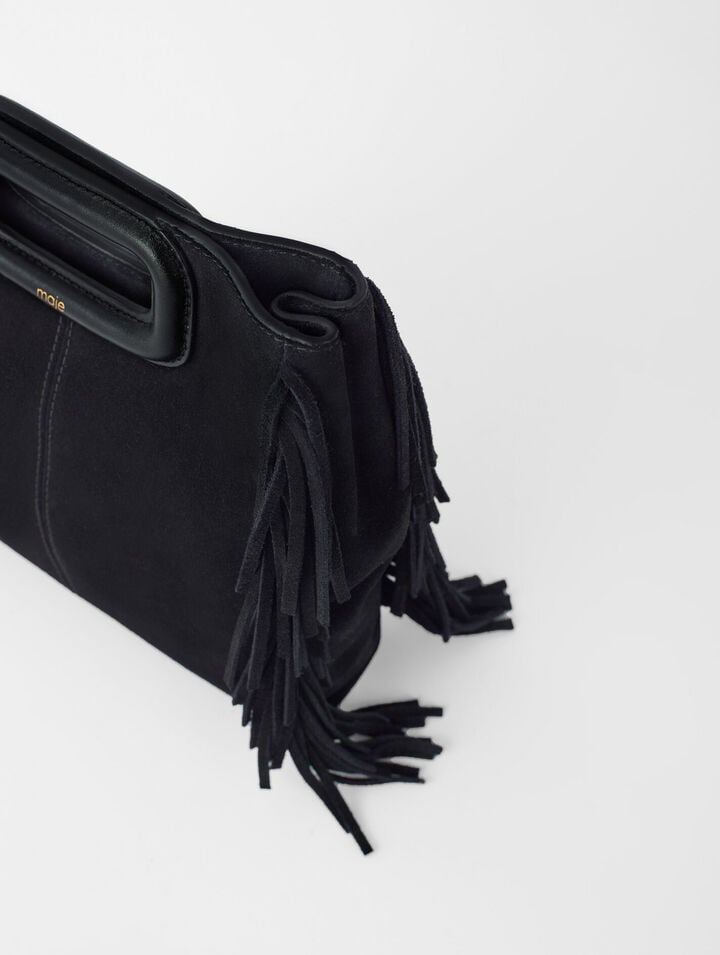 Sac M en cuir suède