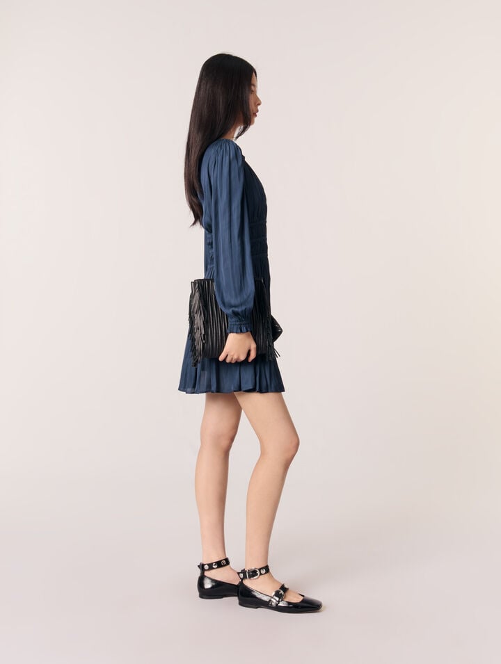 Sac M en cuir matelassé