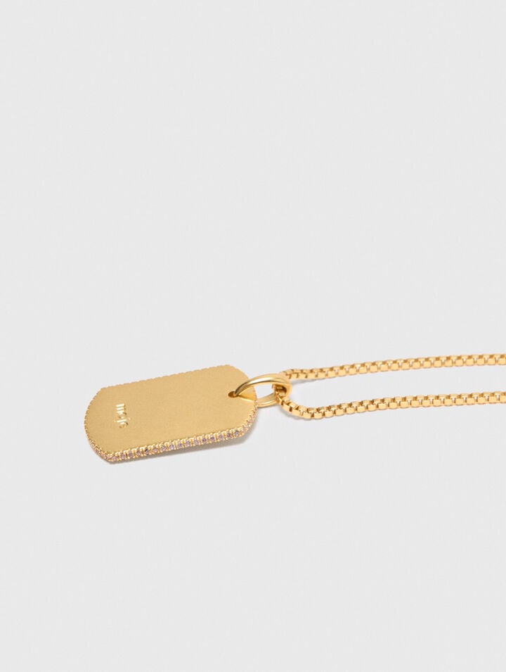 Collier plaque signe du zodiaque