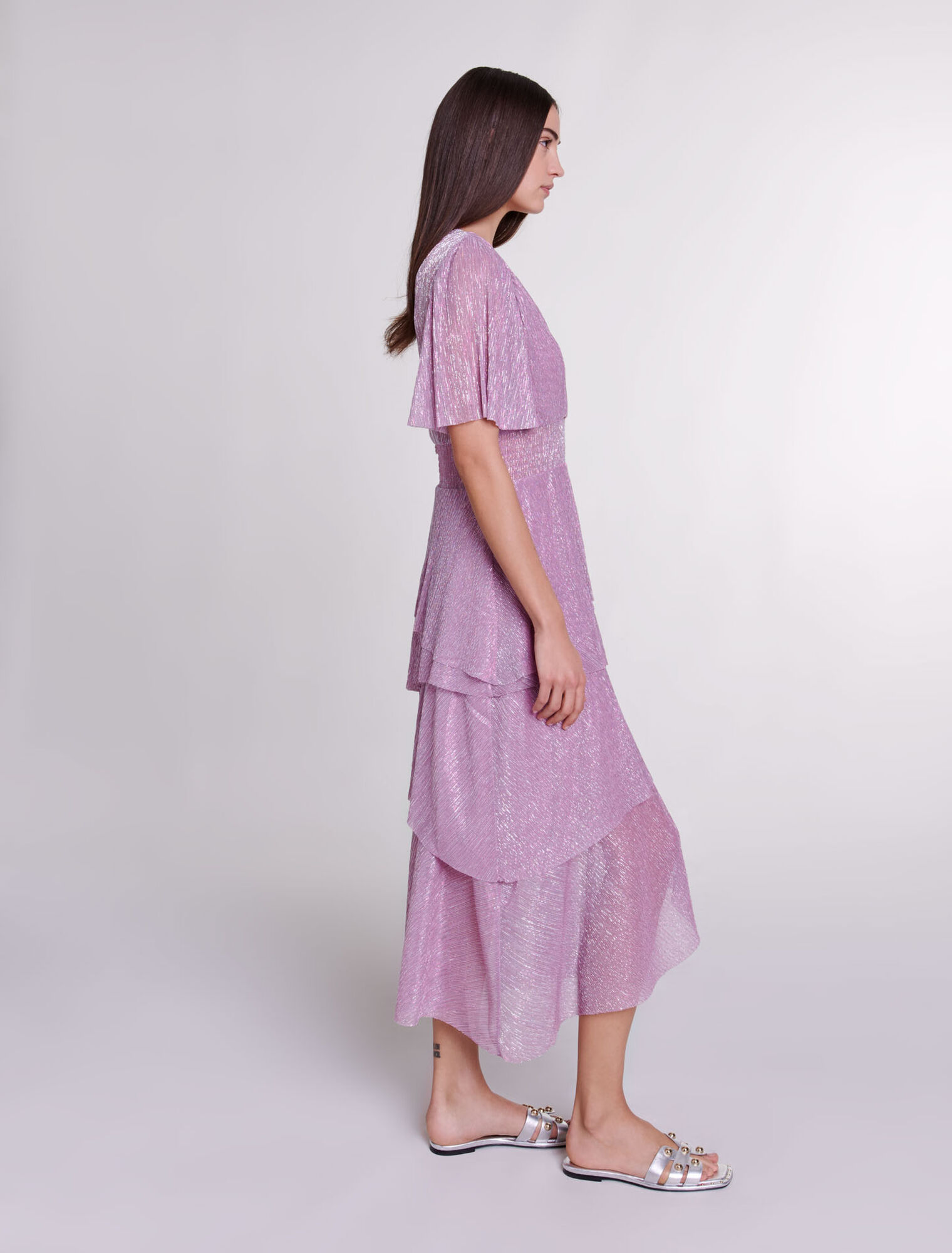 Ruffled maxi dress