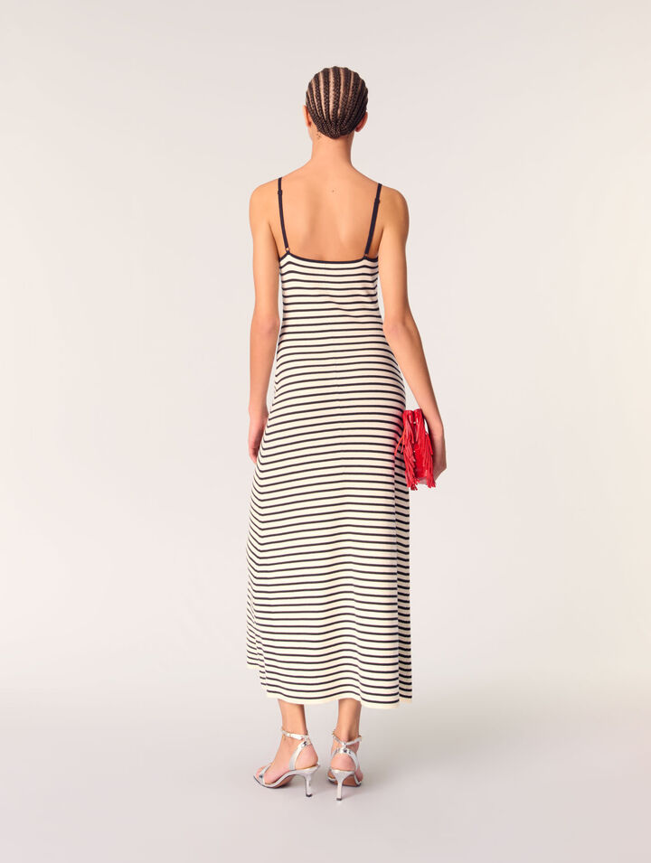Rib knit maxi dress