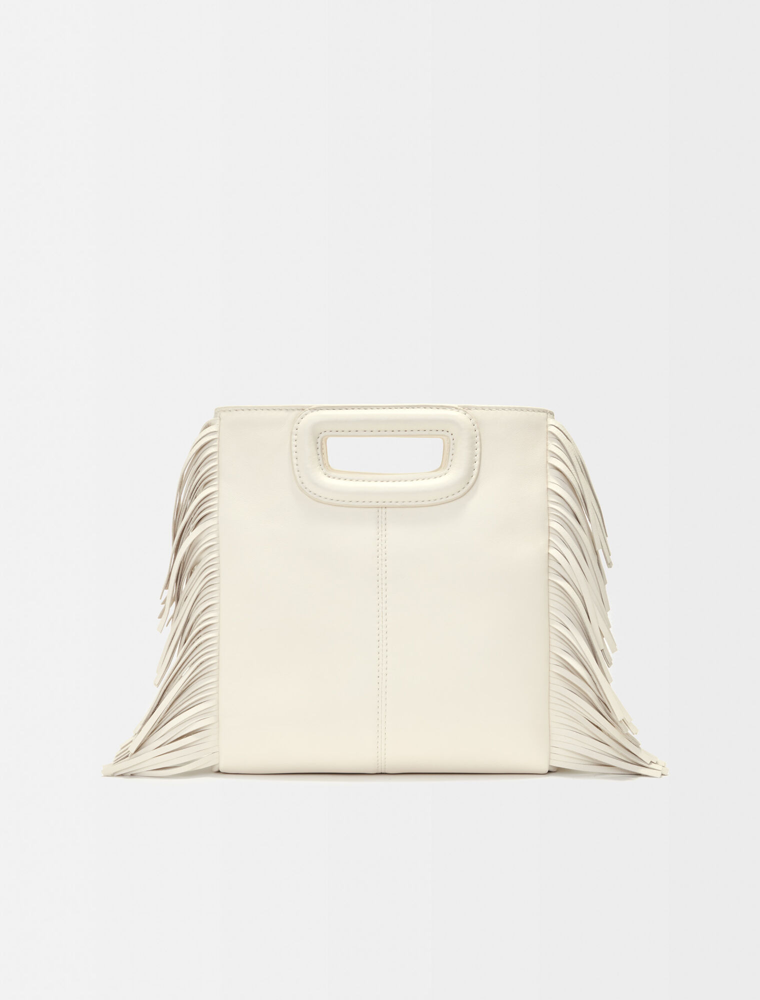 Leather M bag with patches