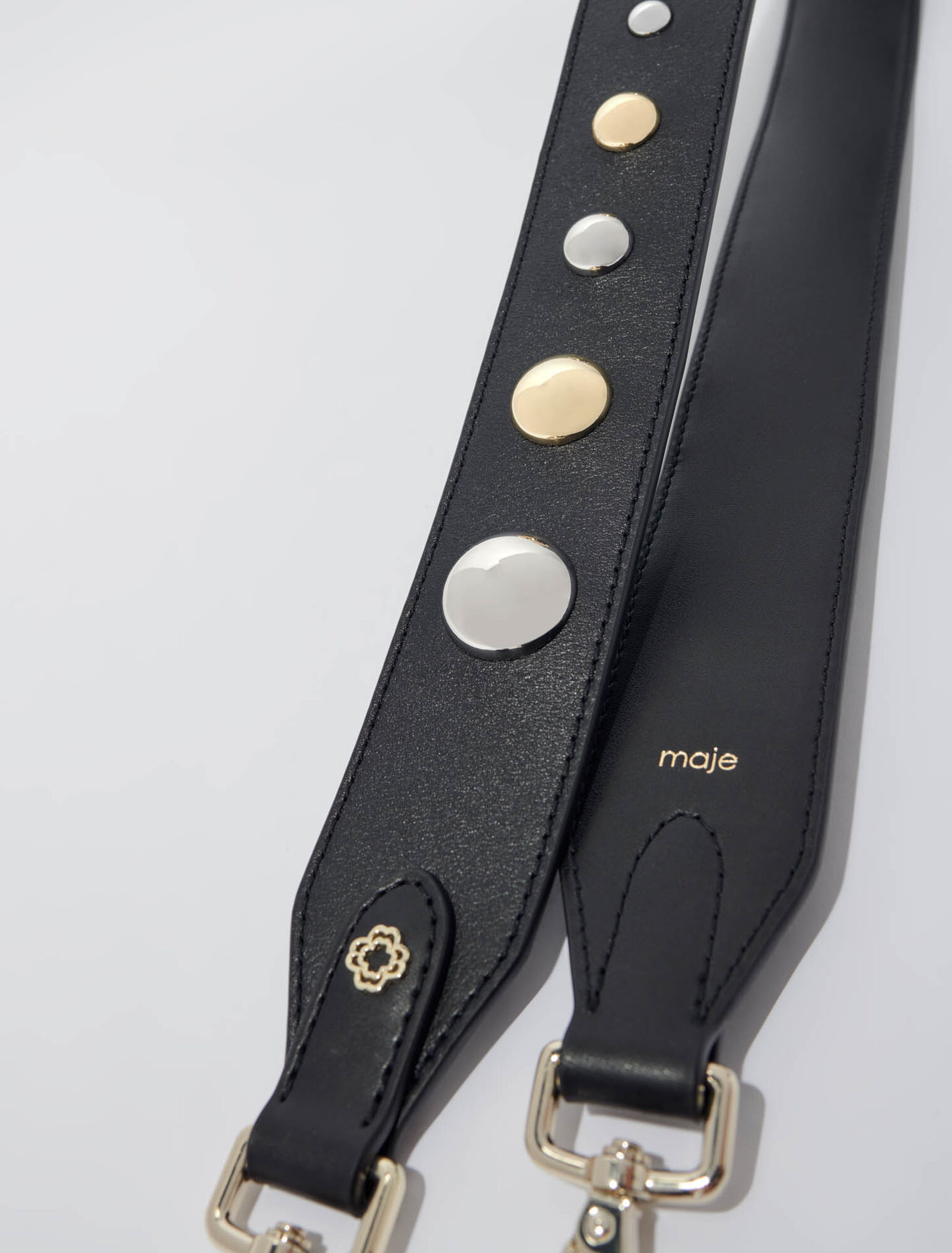 Bandoulière en cuir à studs