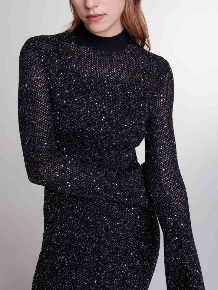 Robe longue en maille