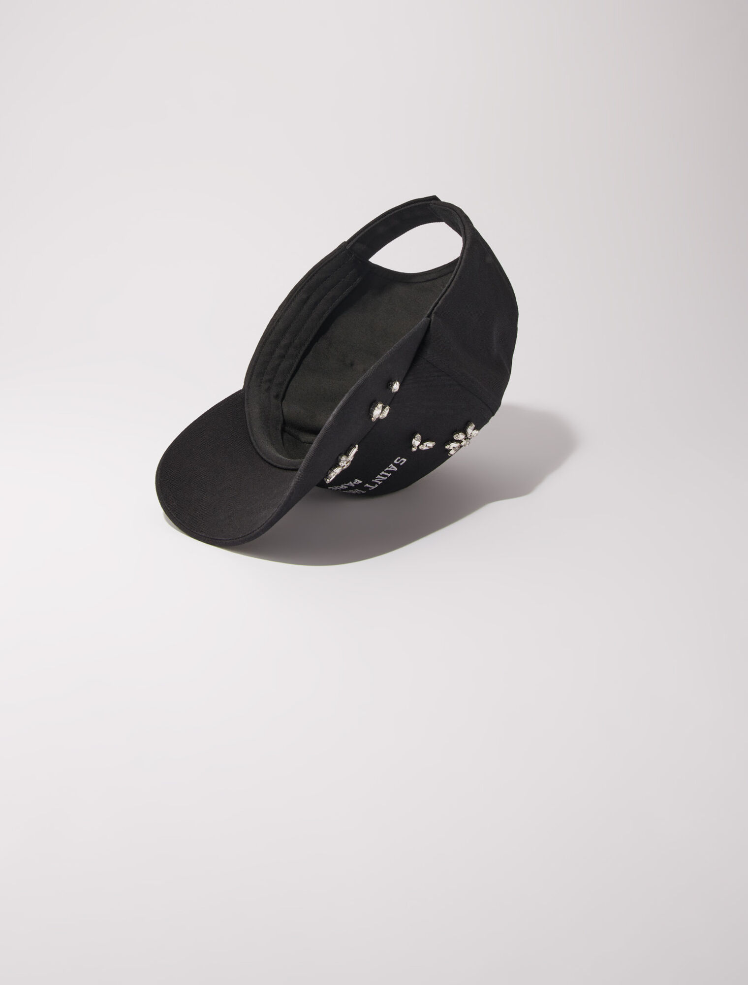 Cotton and rhinestone cap