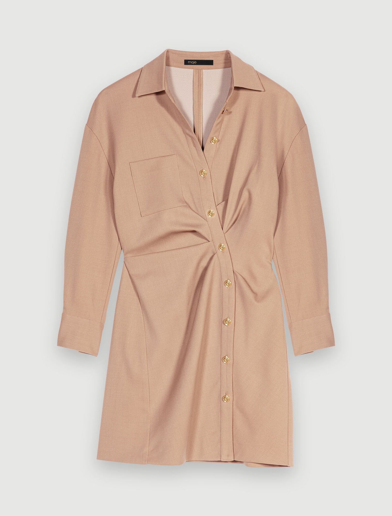 Buttoned mini dress