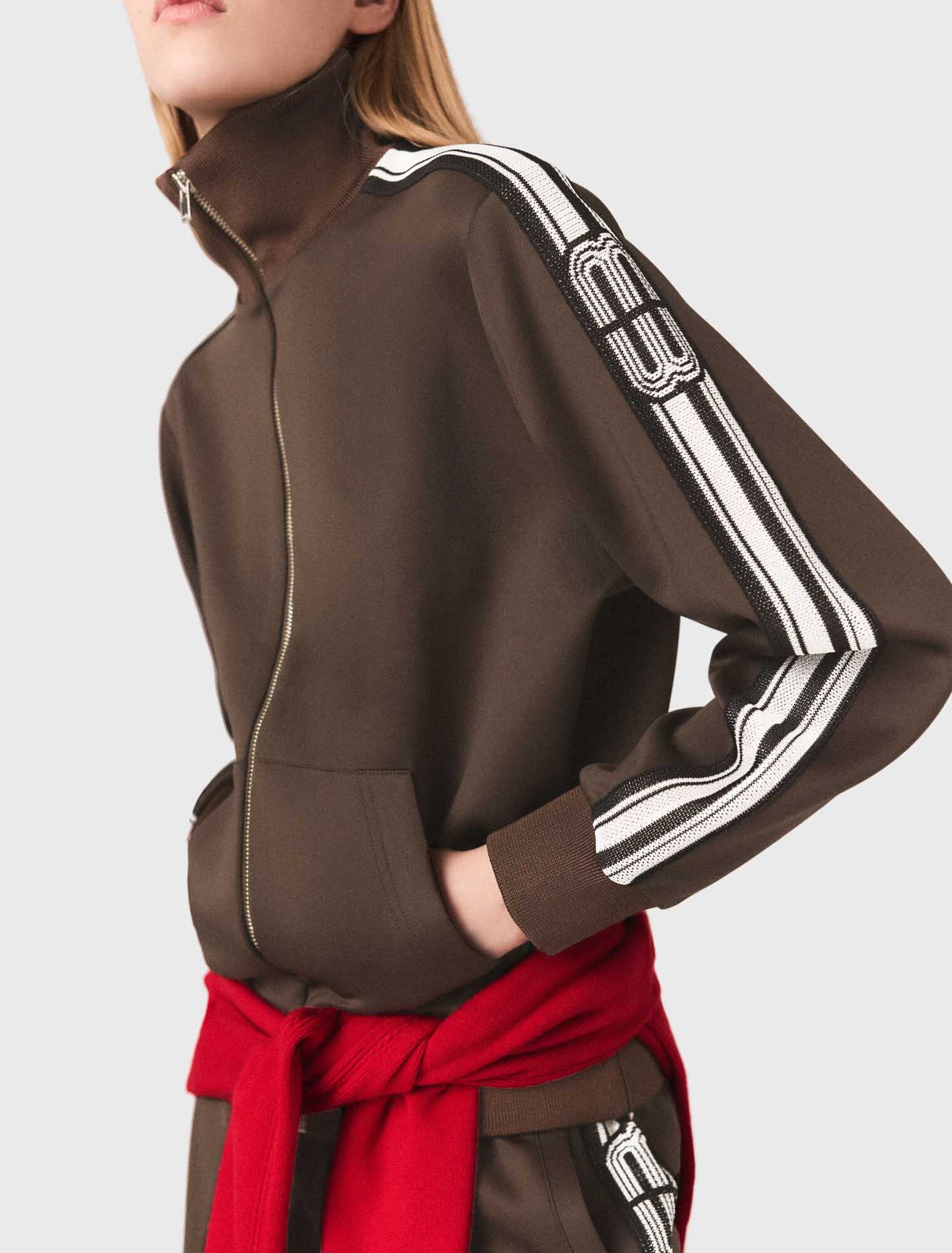 Sweatshirt with straight stripes Sweatshirt with straight stripes