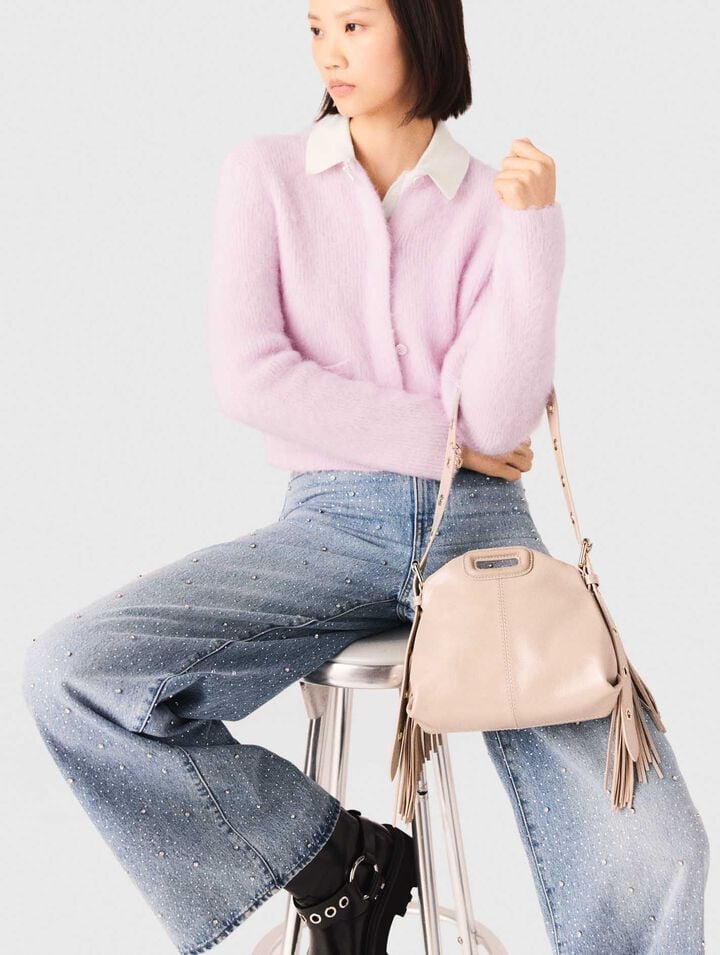 Cardigan avec nœud bijou