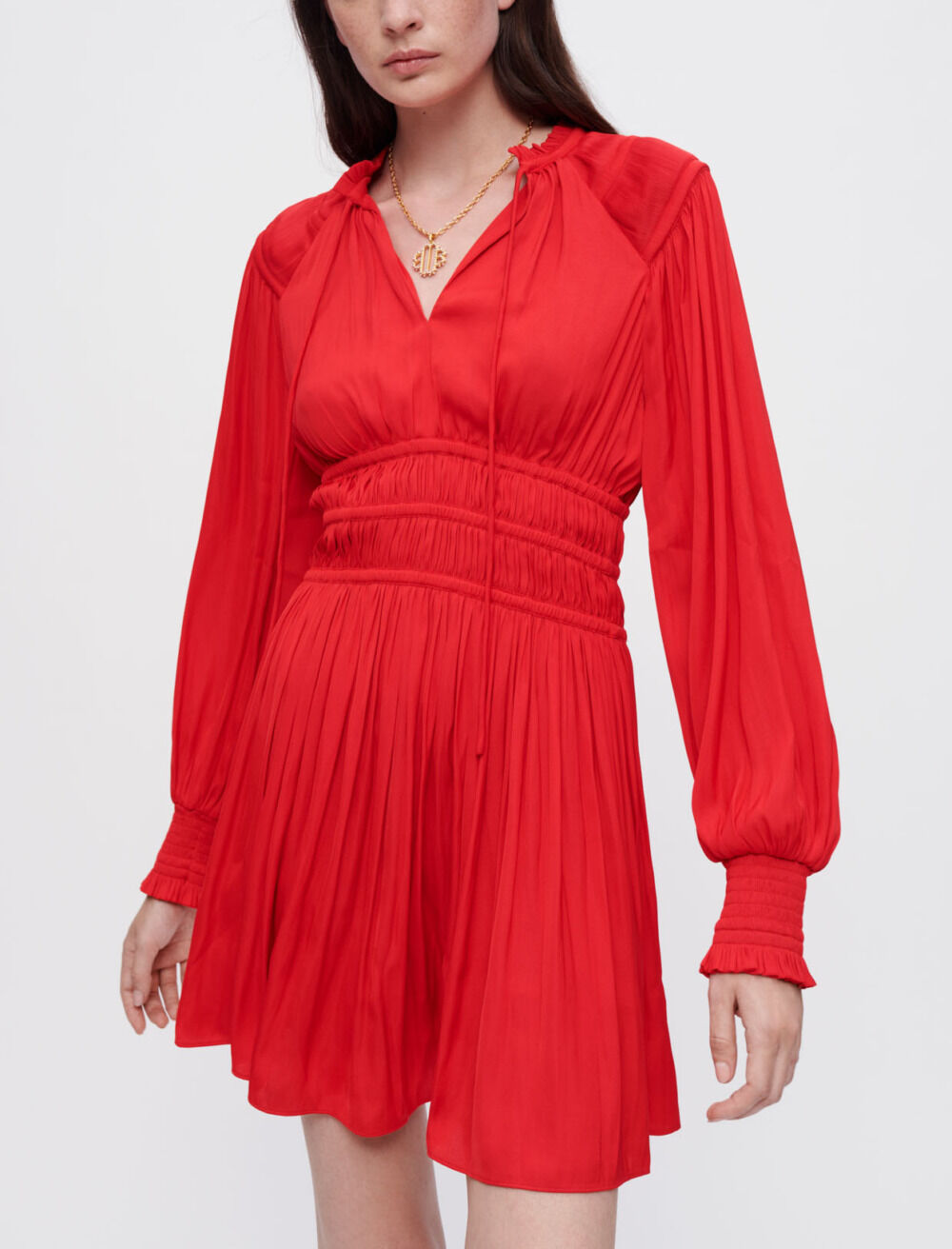 Robe maje rouge et blanche cheap