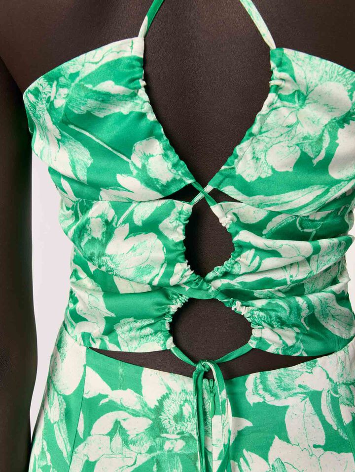 Floral patterned maxi dress