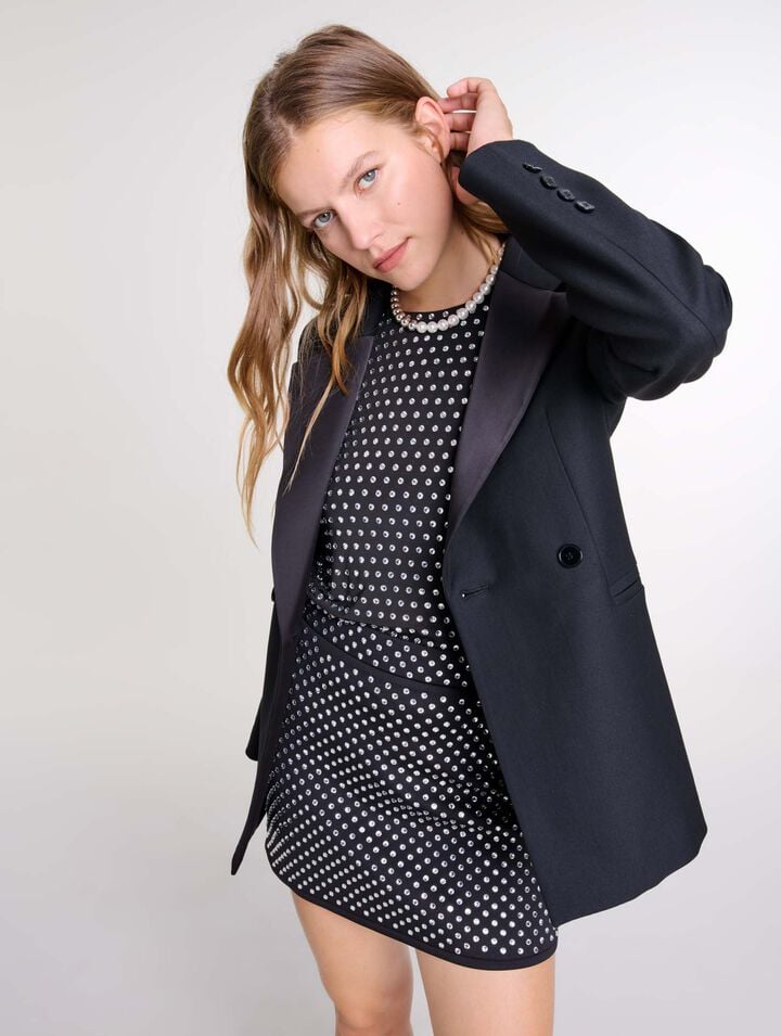 Veste de costume à broche