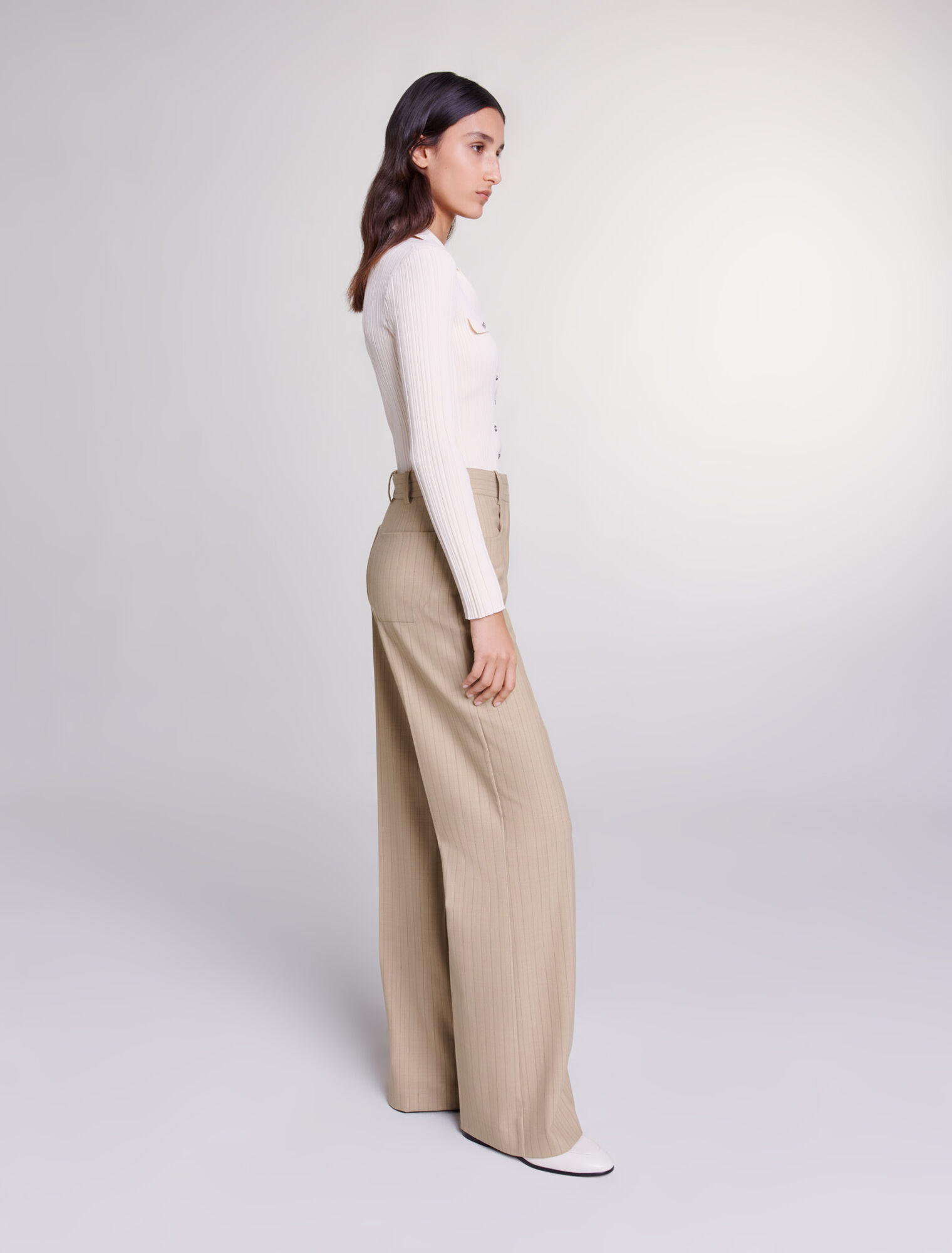 Pantalon taille haute