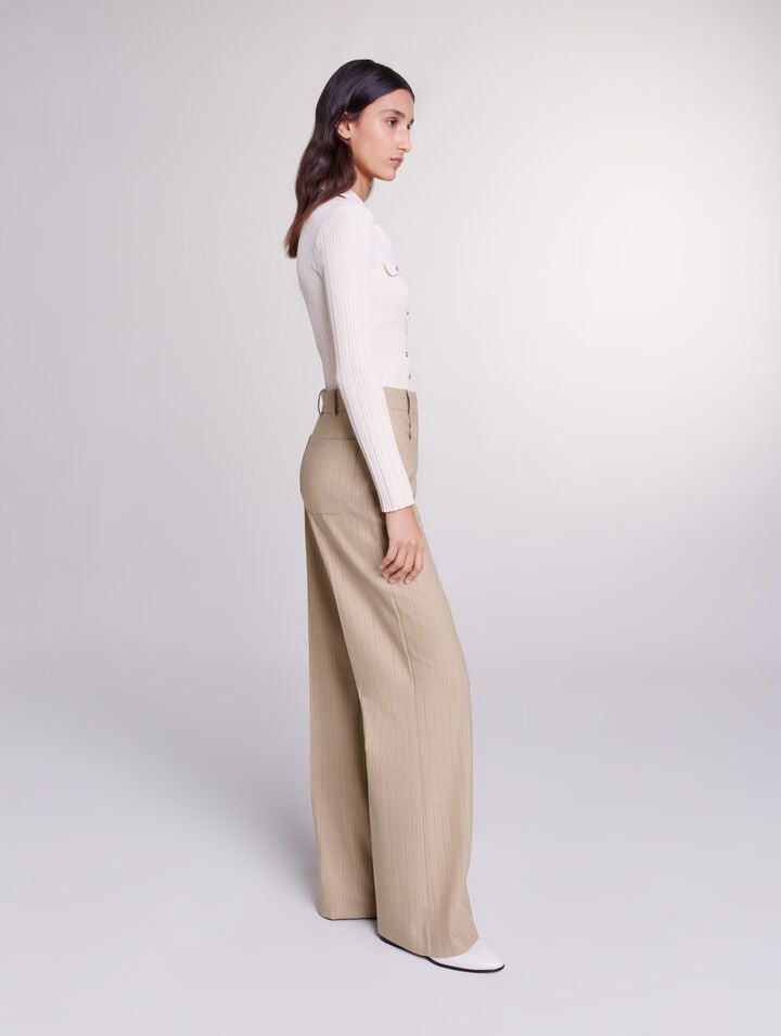 Pantalon taille haute