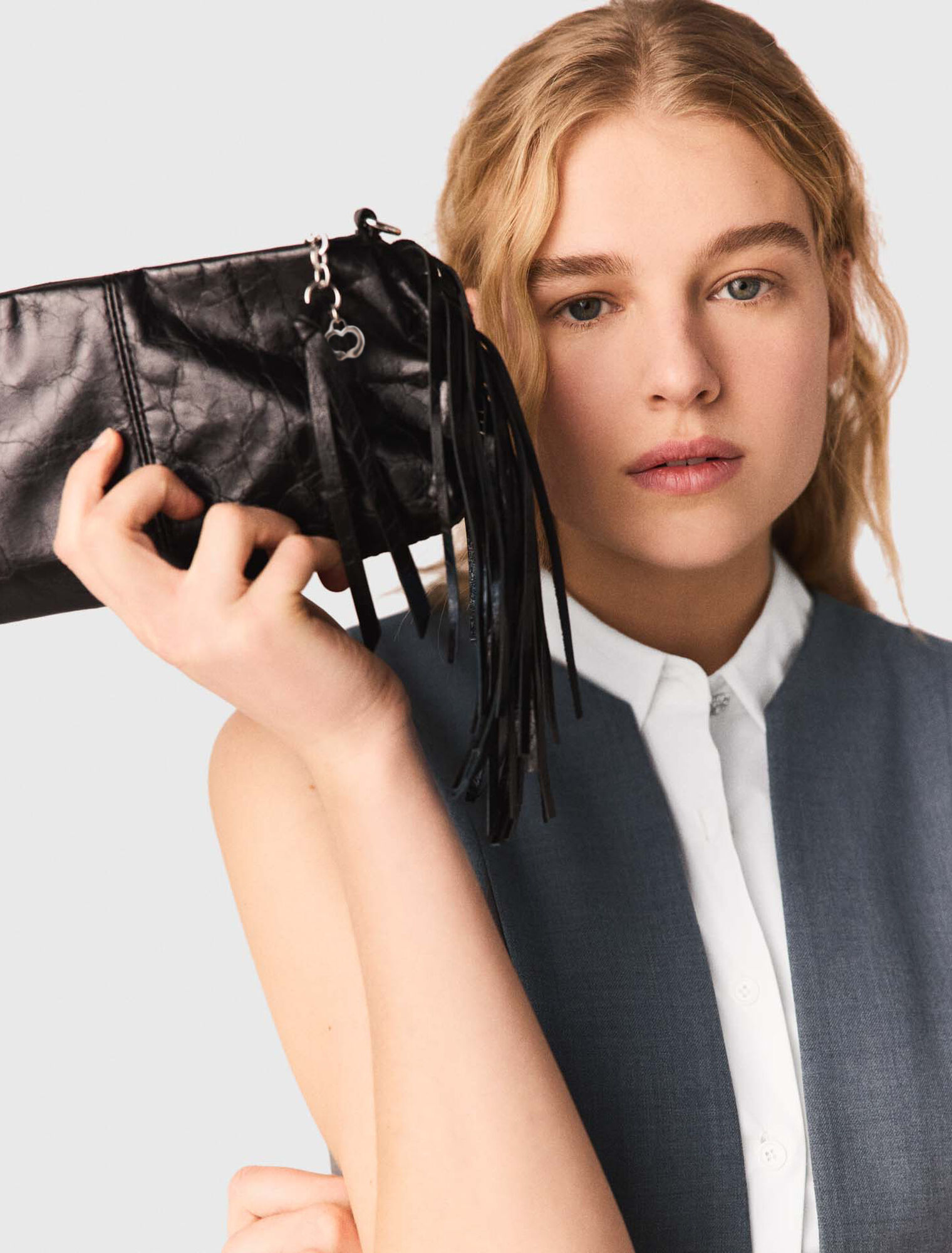 Patent leather Miss M clutch bag