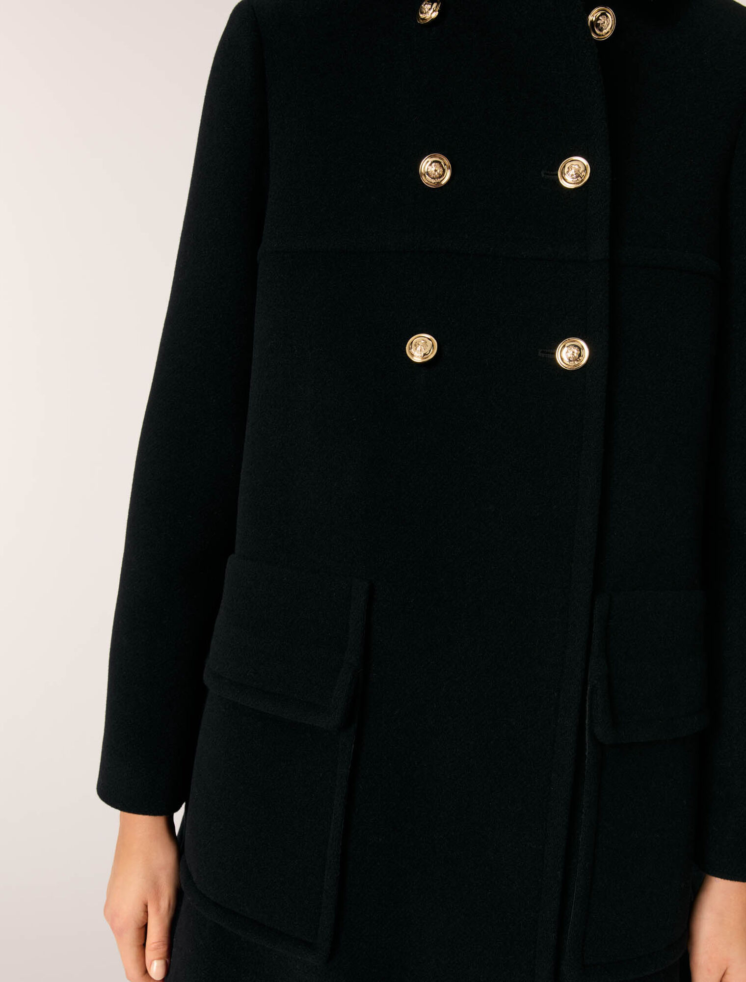 Manteau en laine mélangée
