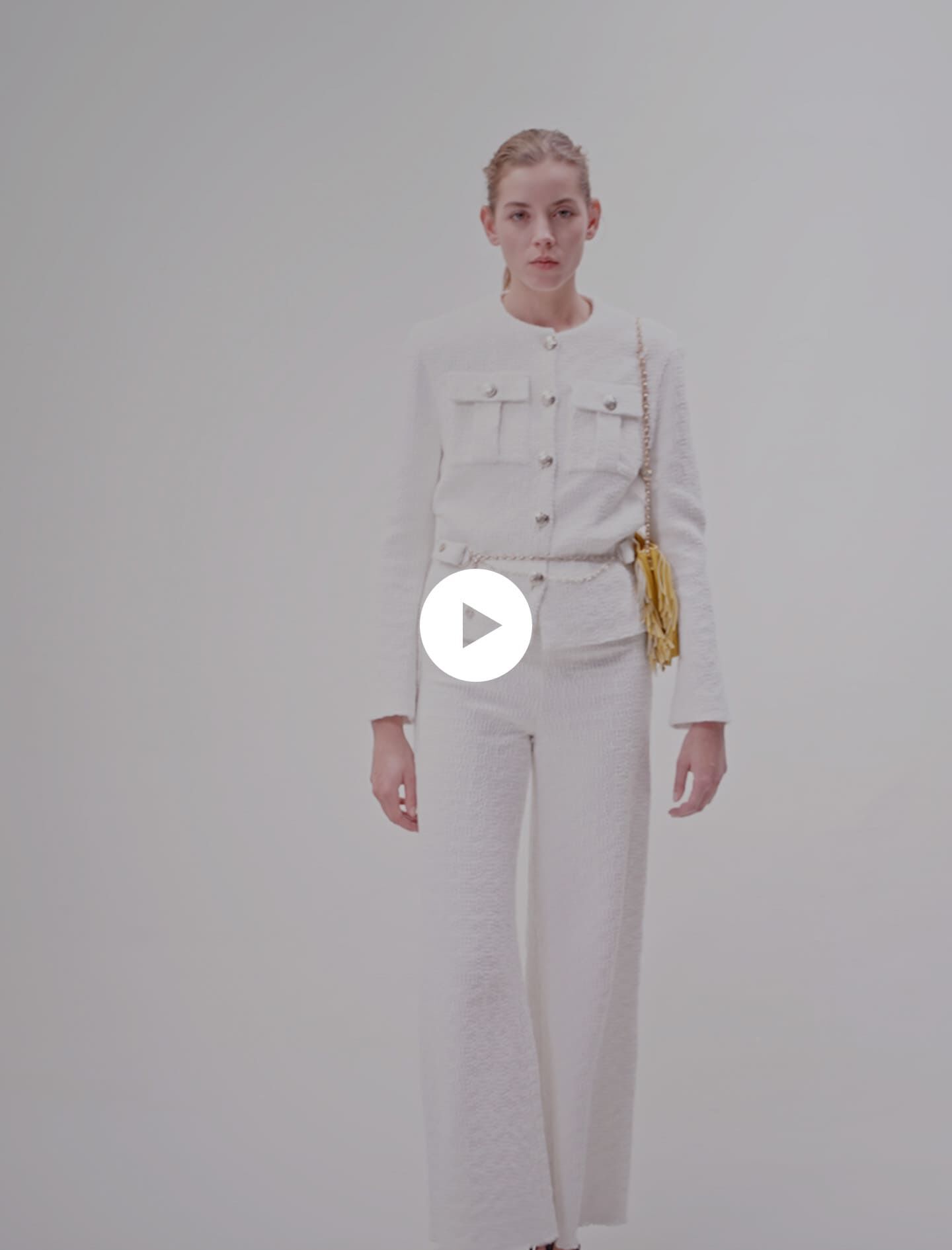 Tweed jacket White For Women Maje