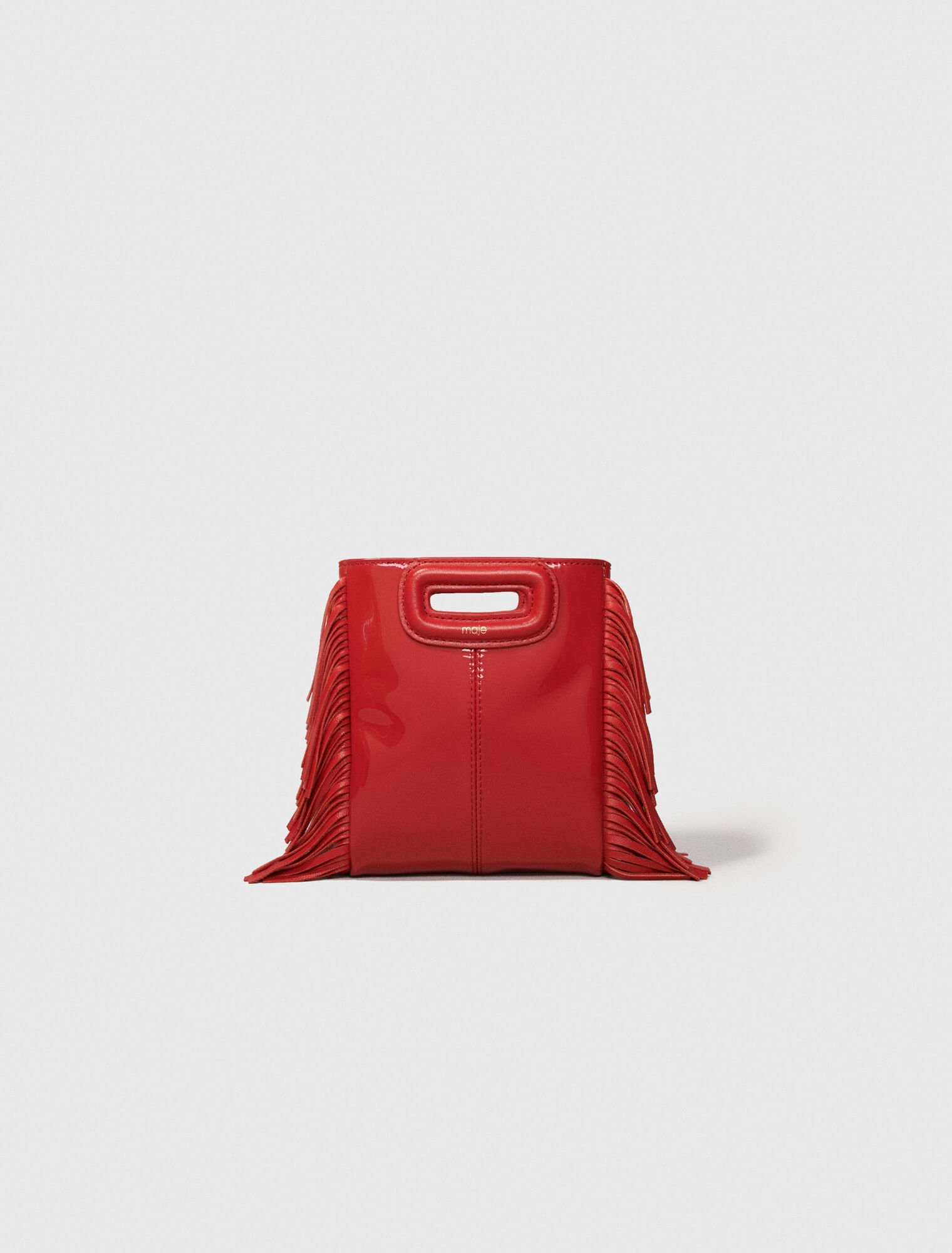 Sac M Mini en cuir verni