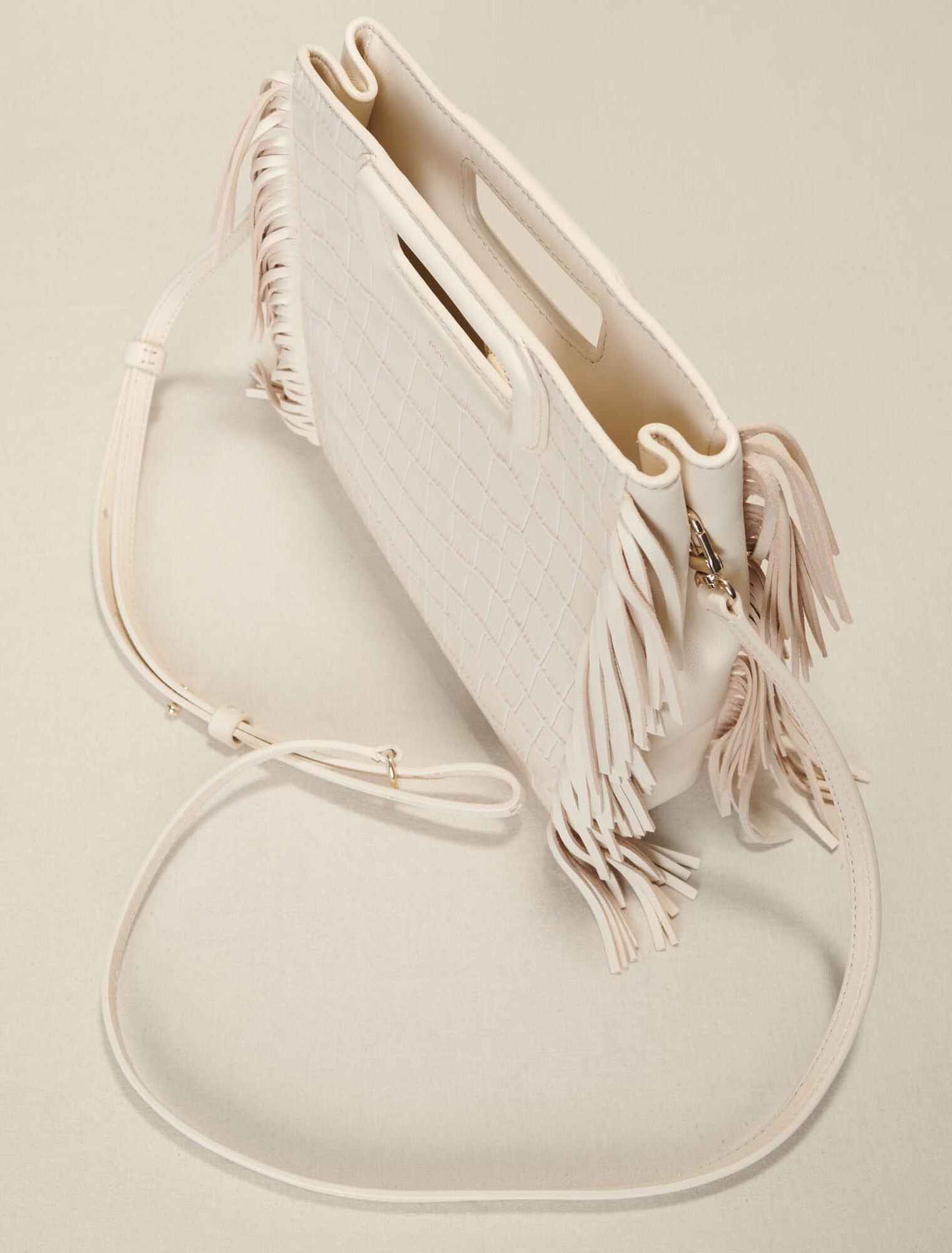 Sac M en cuir croco