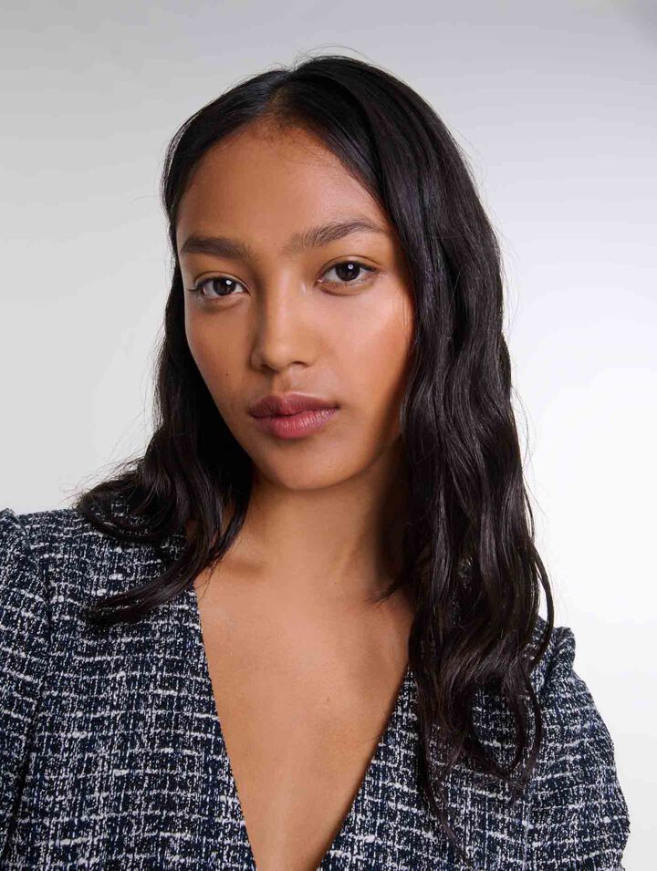 Robe courte en tweed