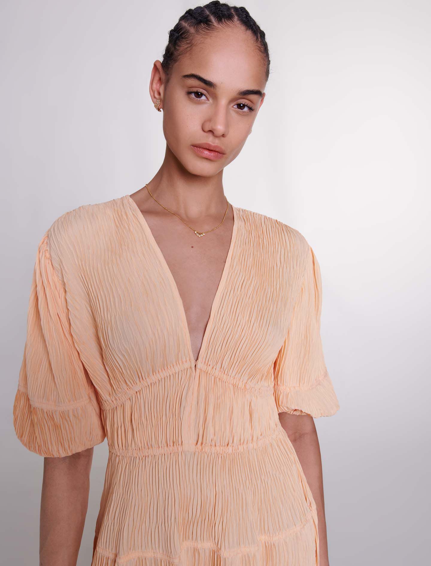 Robe maje plissee discount