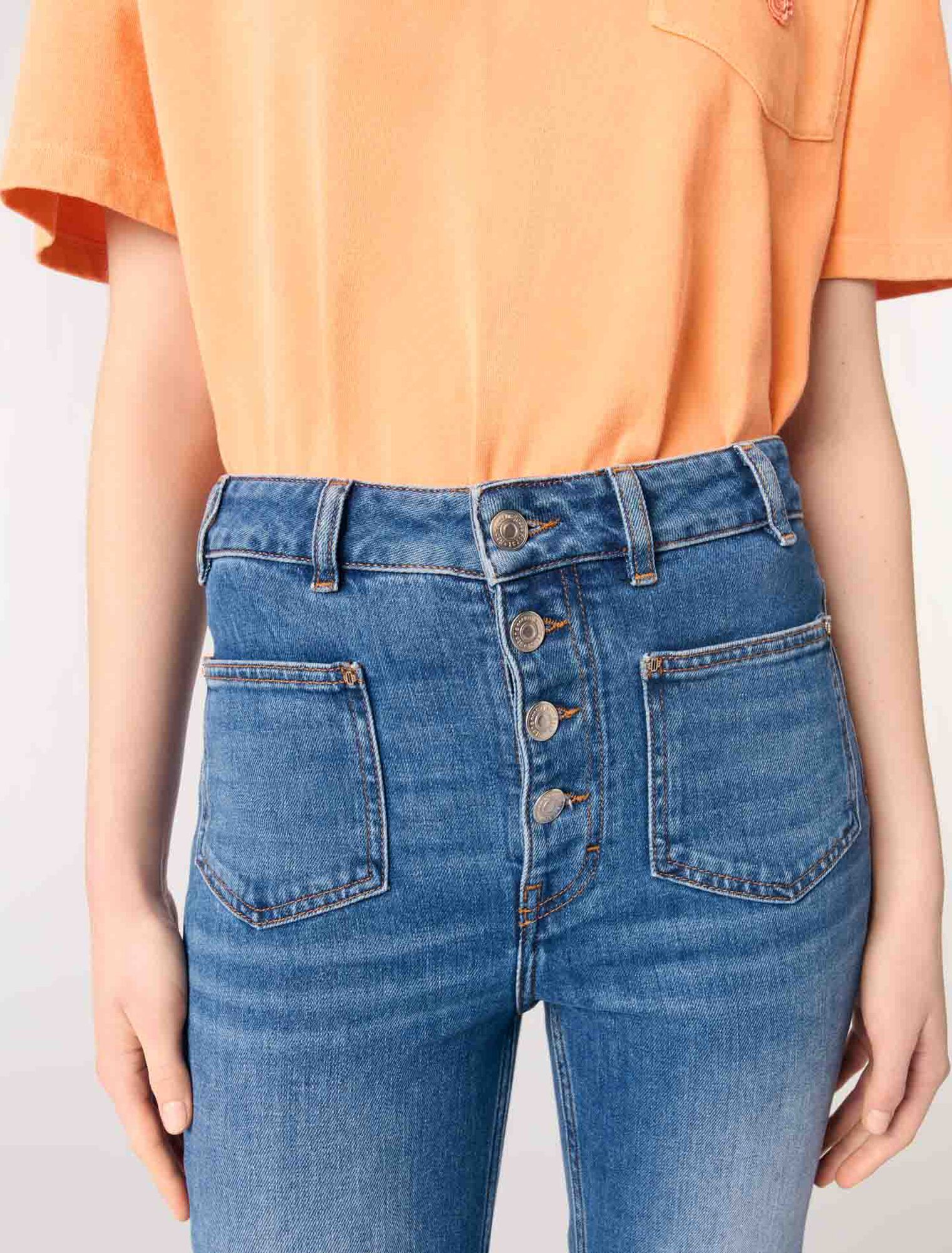 Jean denim à poches