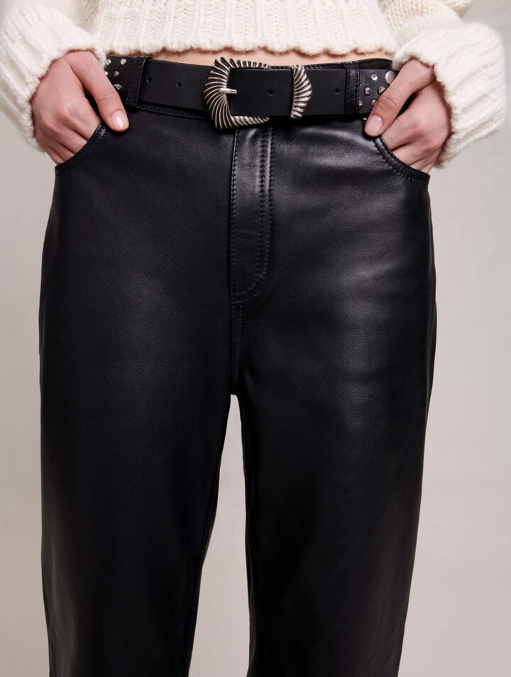 Pantalon en cuir