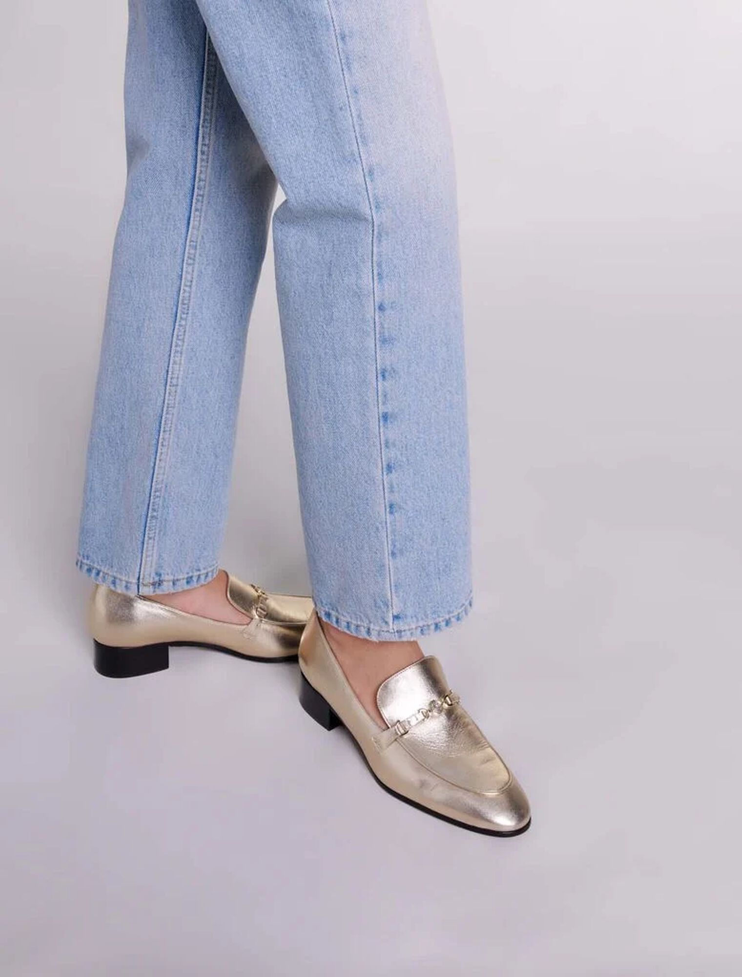 Leather loafers