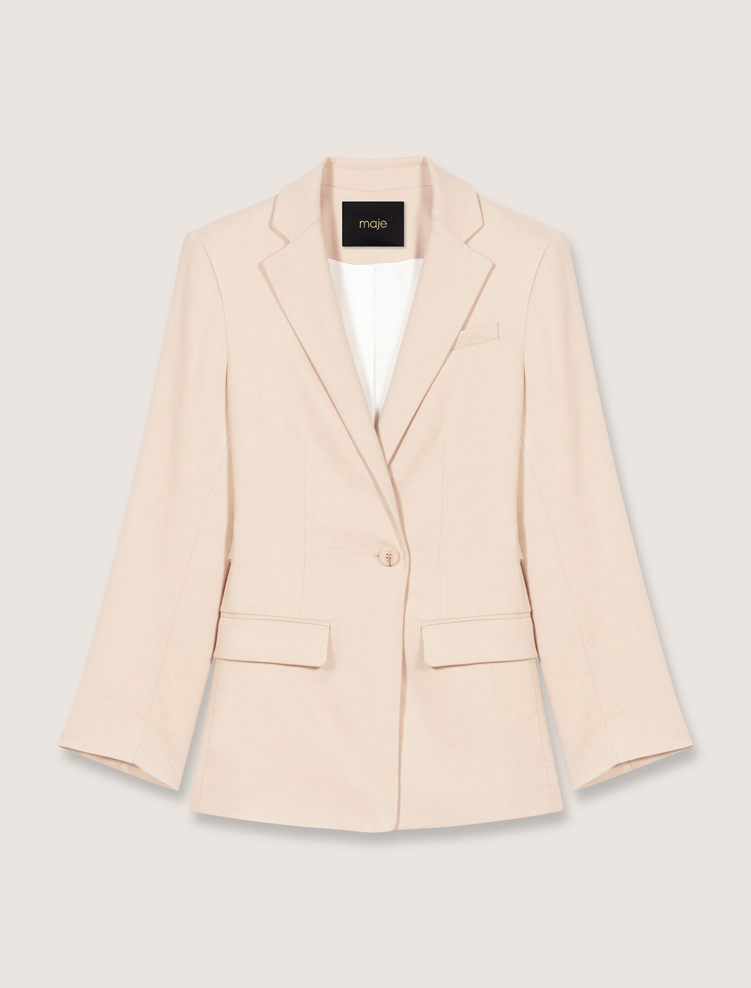 Veste en lin mélangé