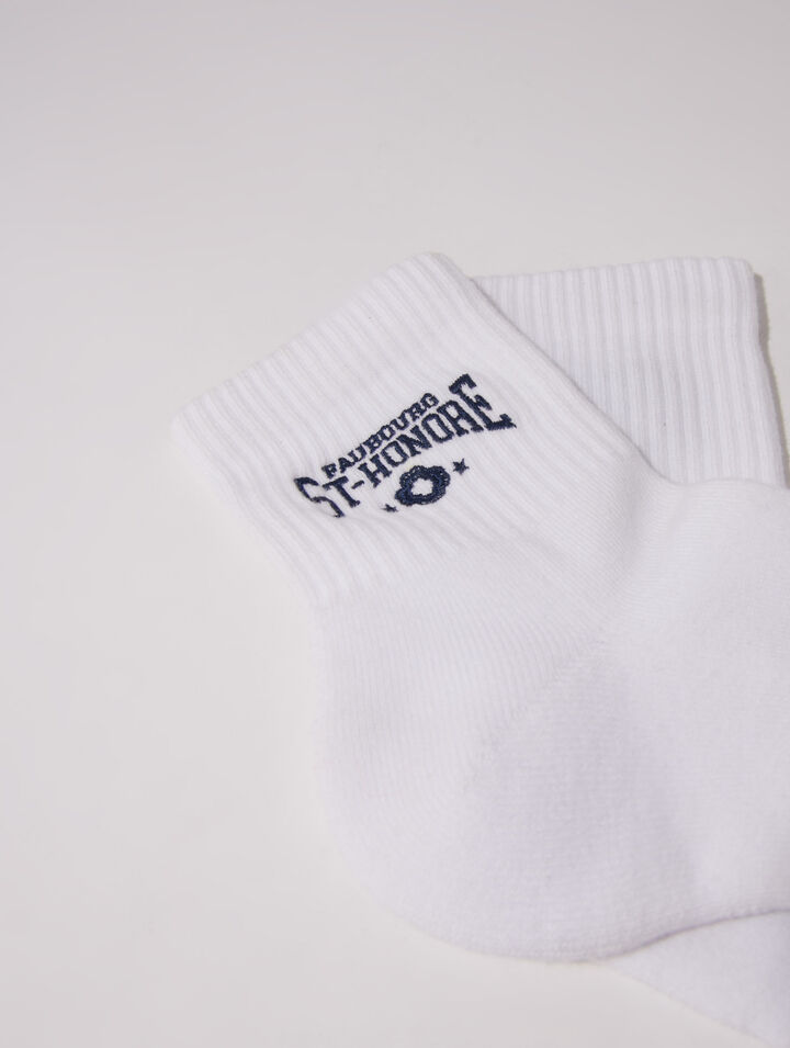 Chaussettes brodées Saint Honoré