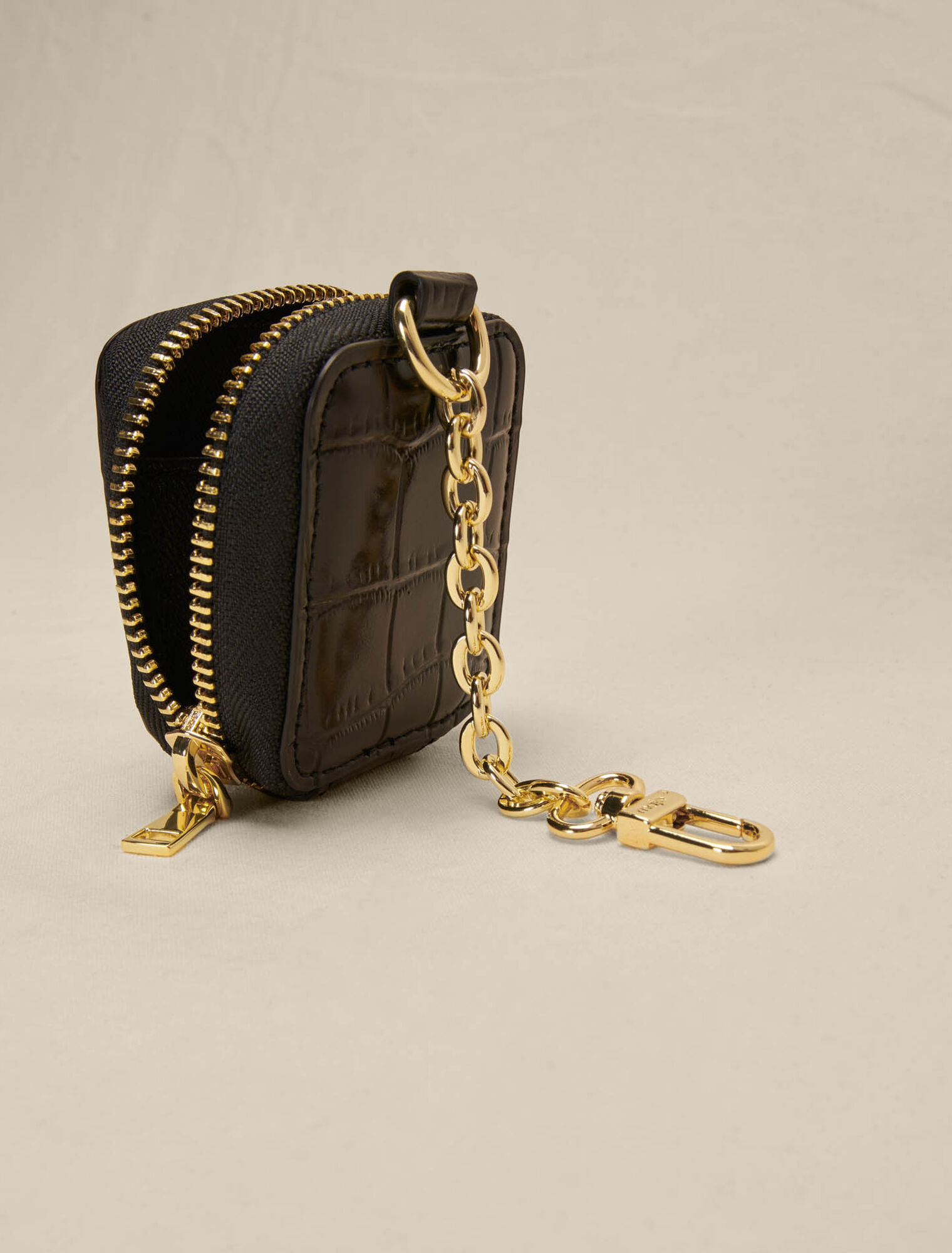 Porte-monnaie en cuir embossé