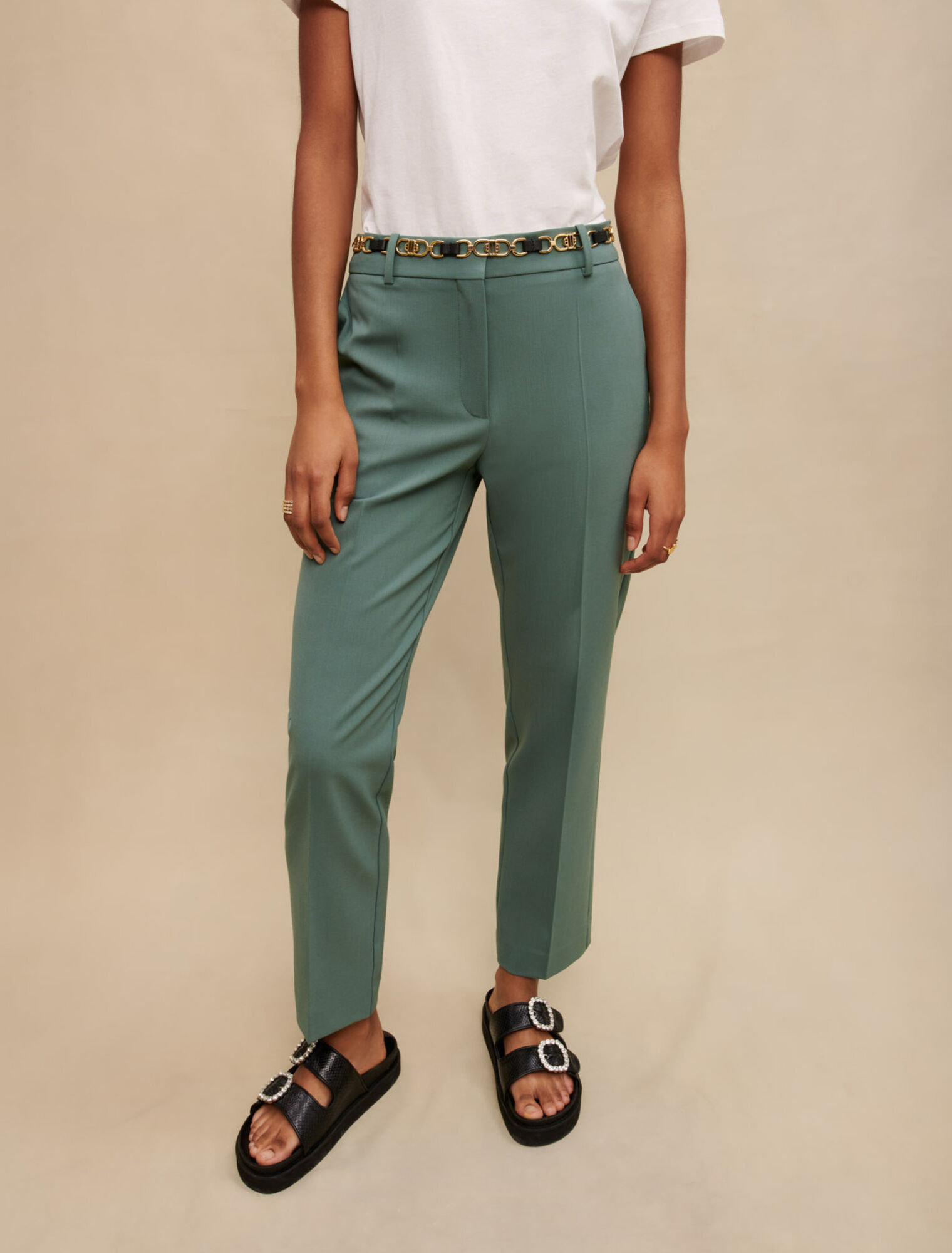 Pantalon de tailleur droit