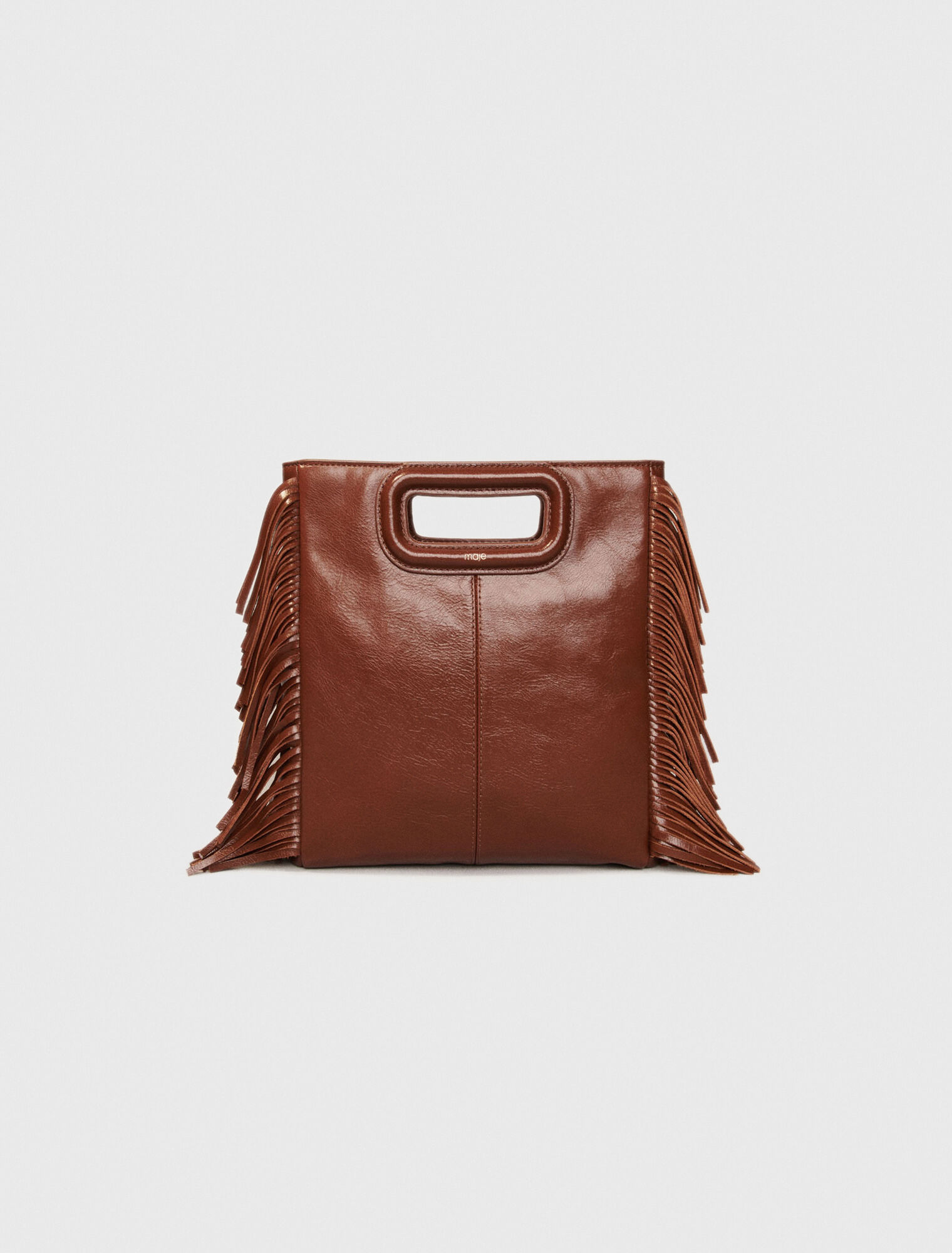 Sac M en cuir craquelé