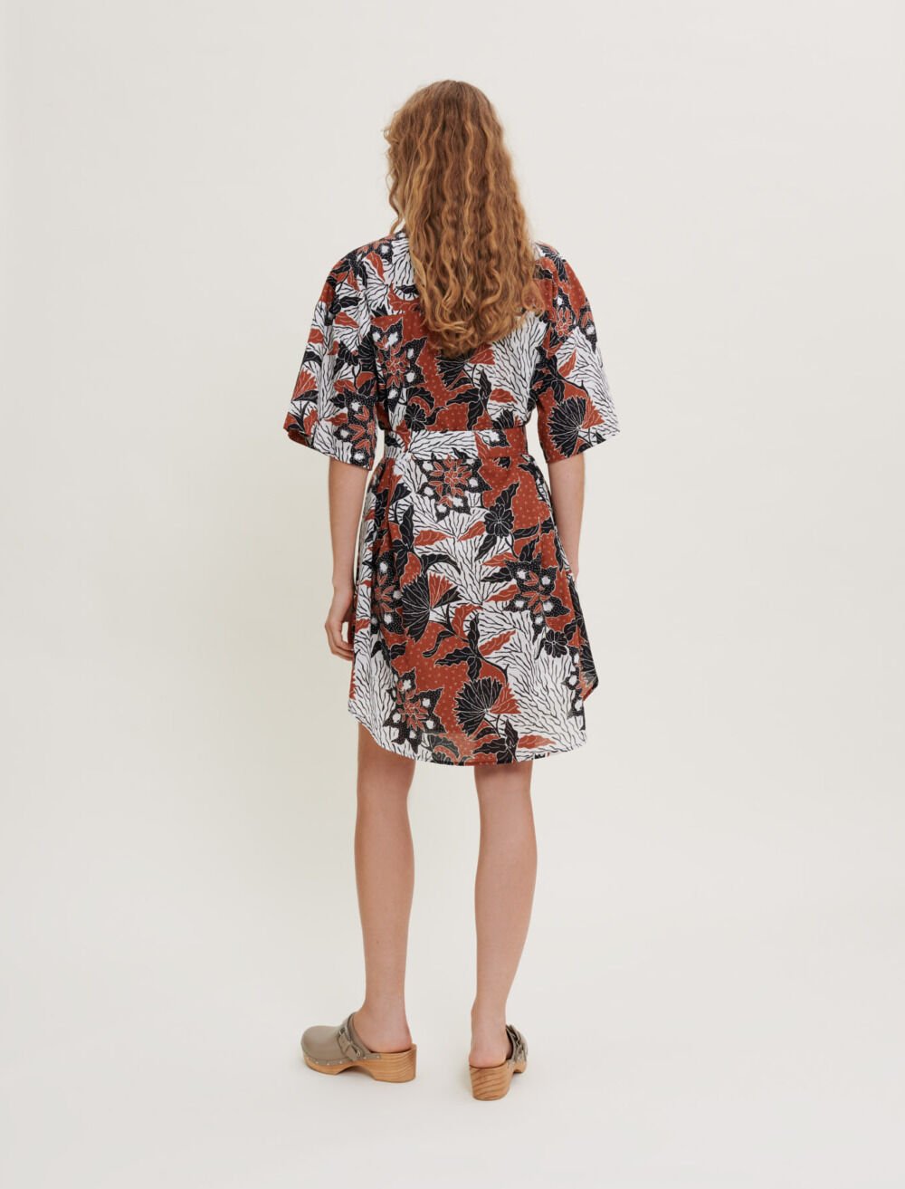 Maje printed shirt dress cheap