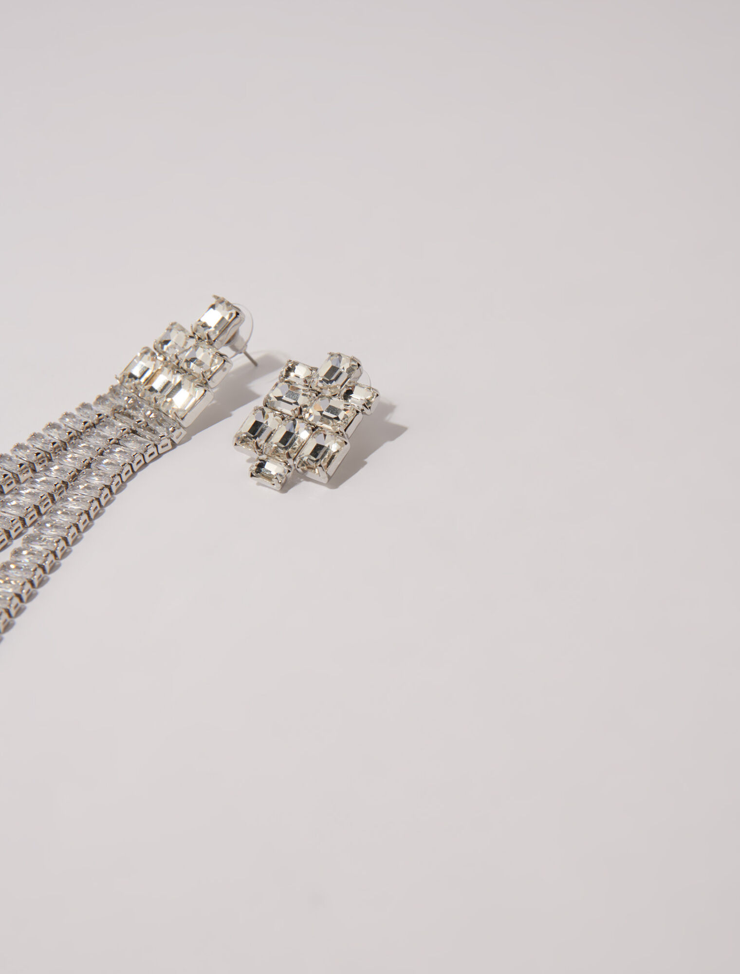 Boucles d'oreilles strass cascade