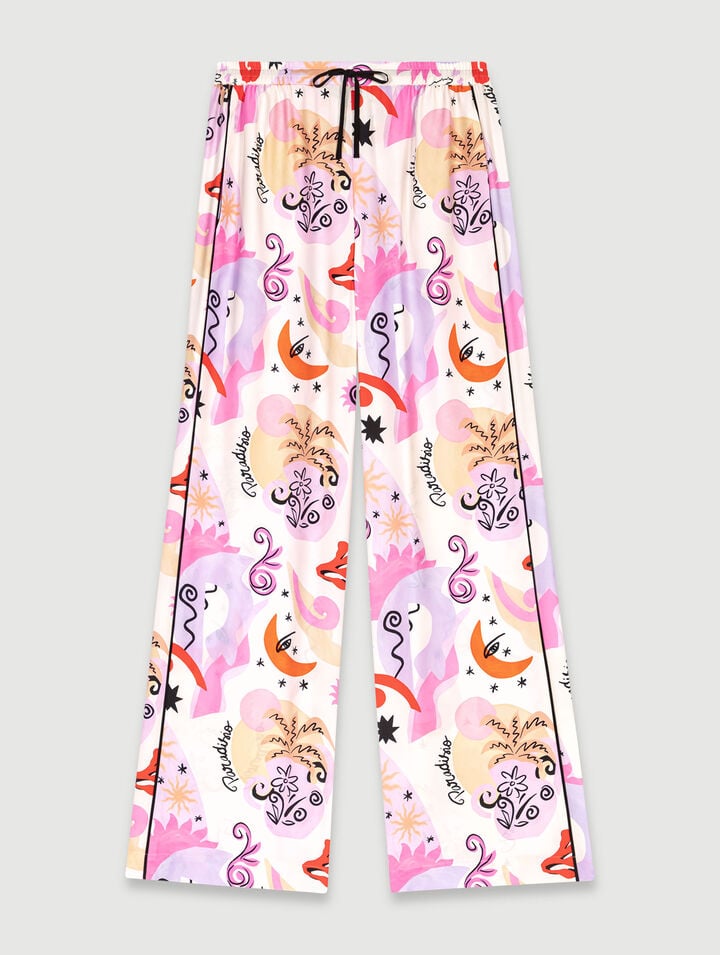 Pantalon en soie